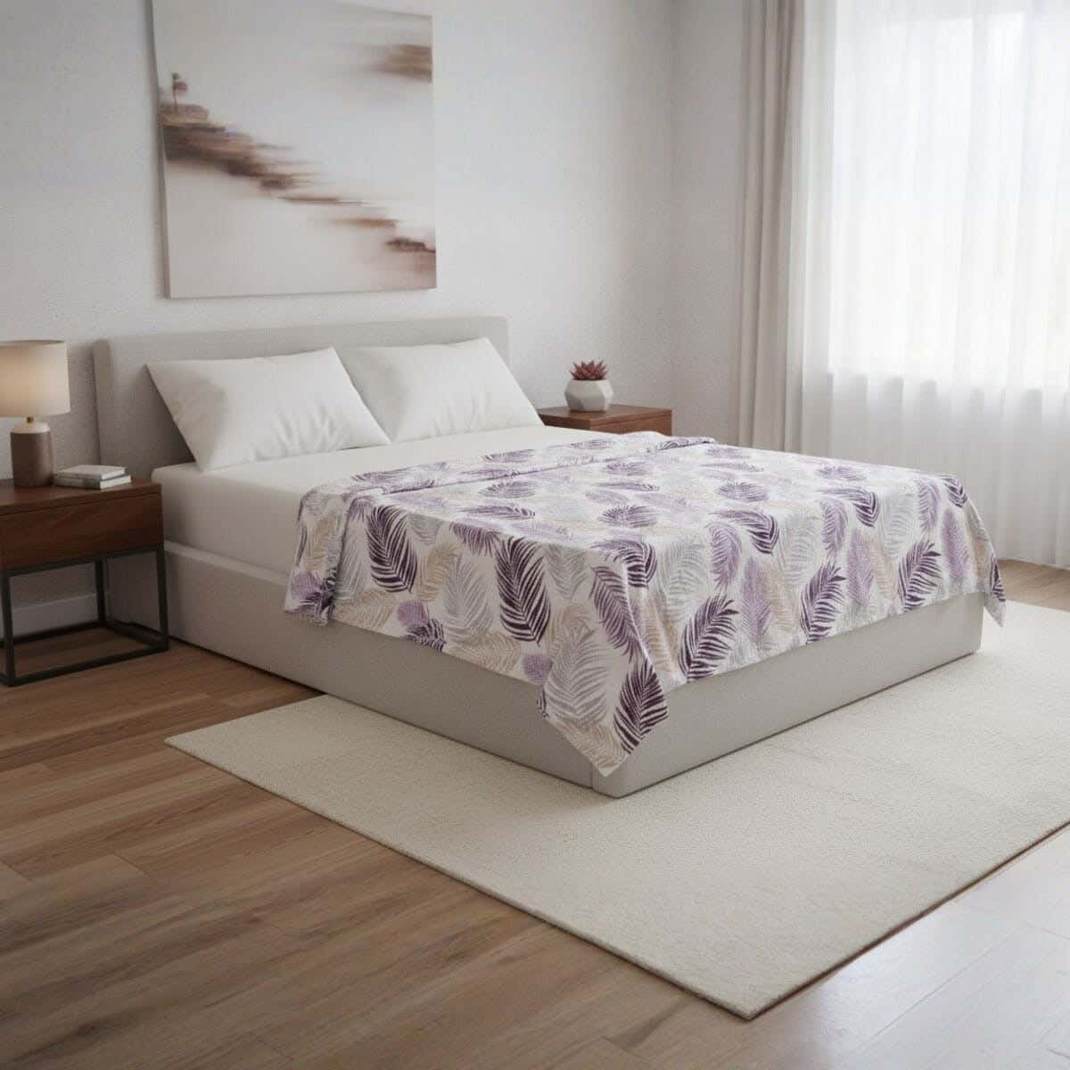 Dragon Velvet Bed Heater, 210×220 cm, 930 gm - Multicolor