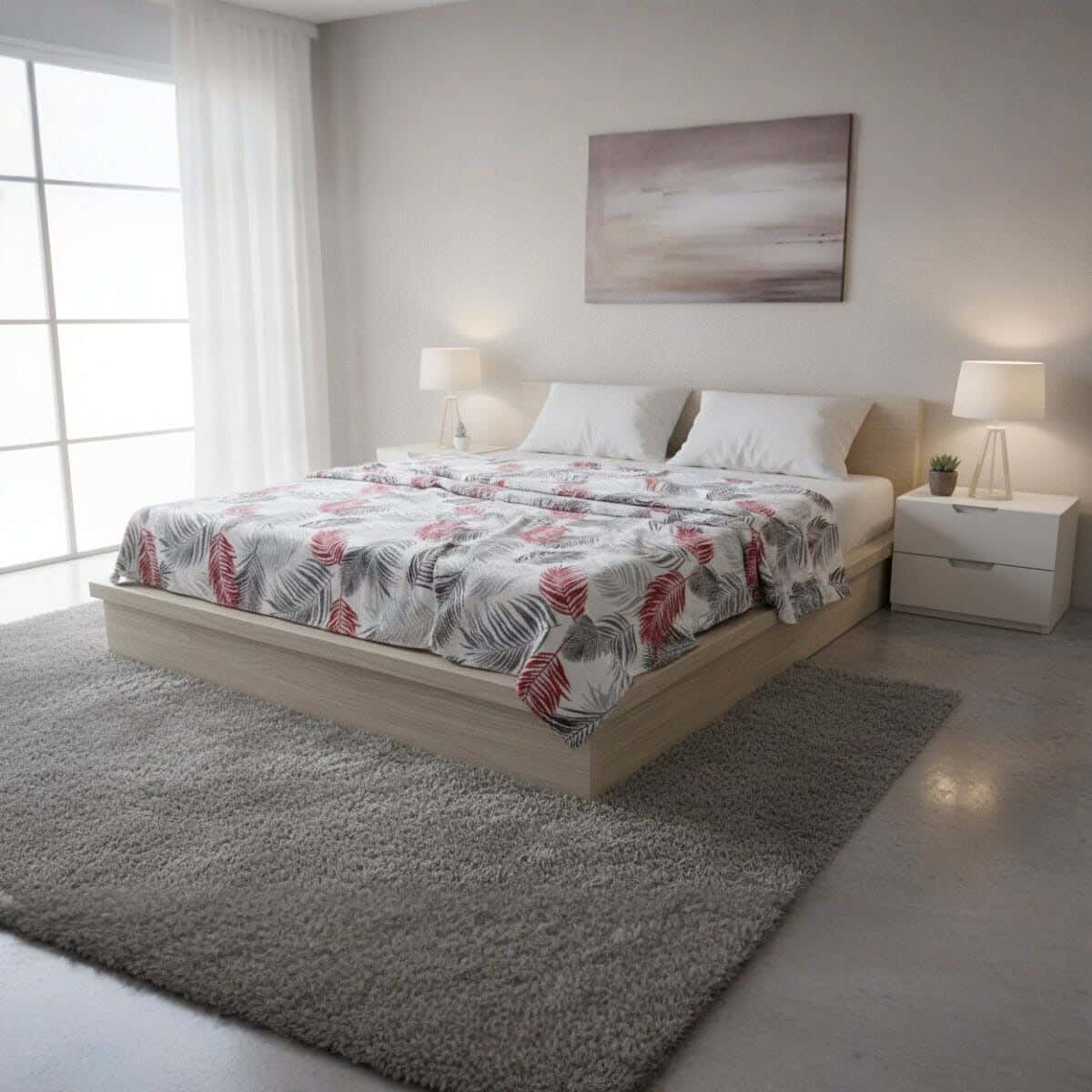 Dragon Velvet Bed Heater, 210×220 cm, 930 gm - Multicolor