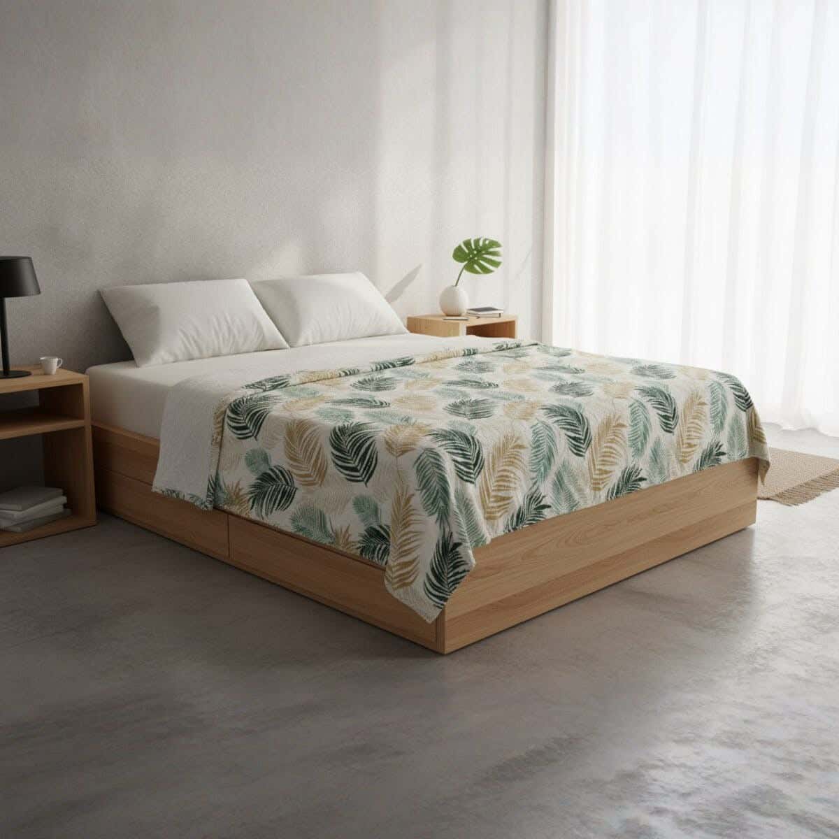 Dragon Velvet Bed Heater, 210×220 cm, 930 gm - Multicolor