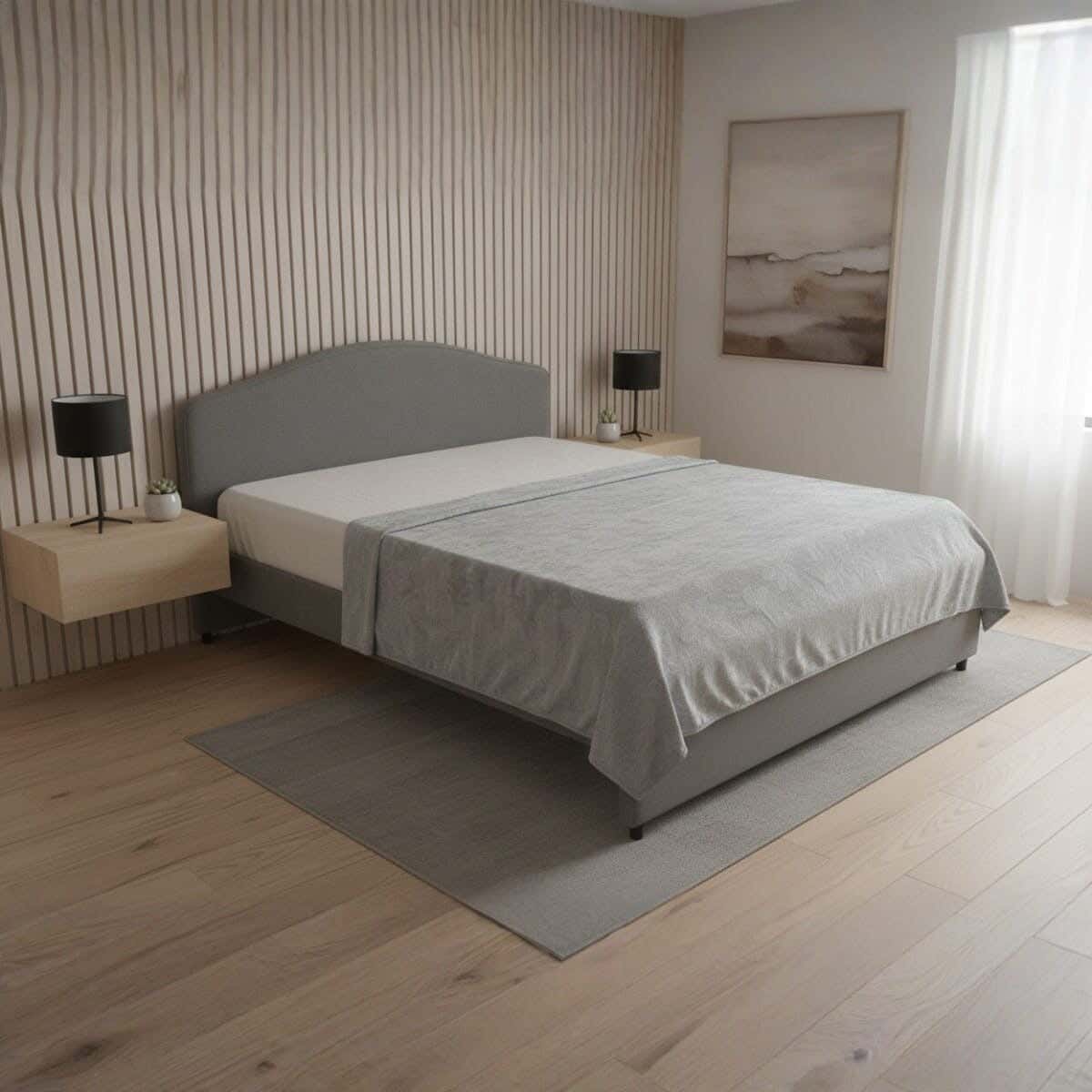 Dragon Velvet Bed Heater, 210×190 cm, 730 gm - Grey