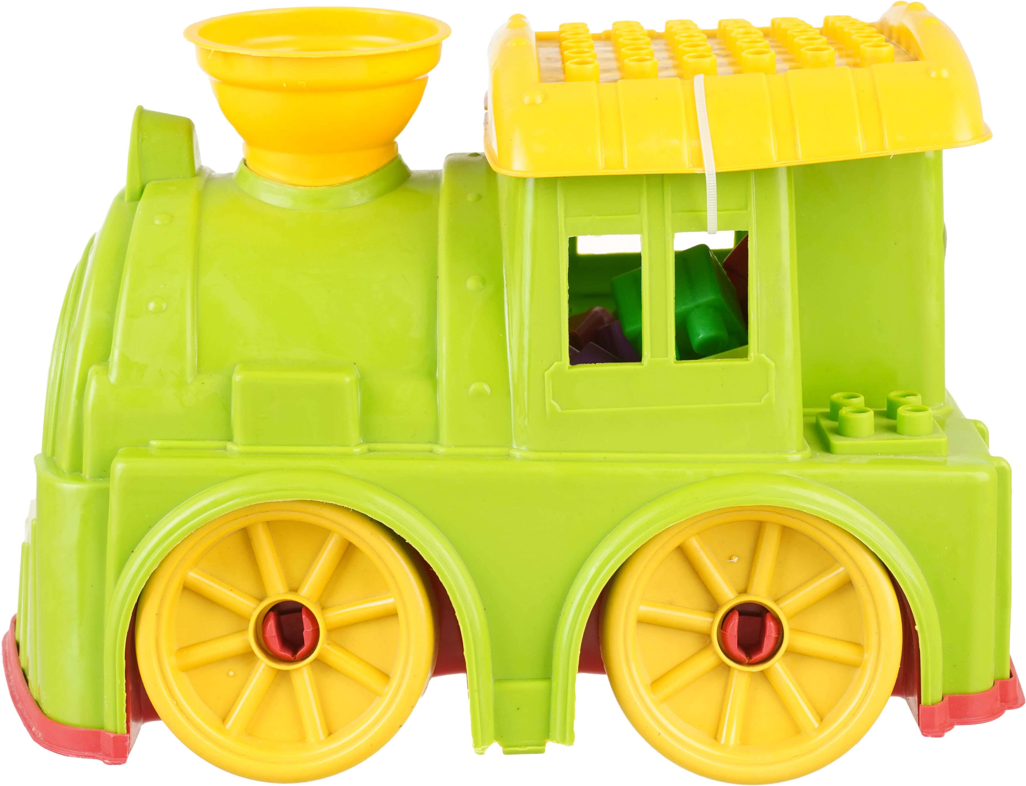 Faro Plast Meccano Toy Train Shape, 50 Piece - Multicolor