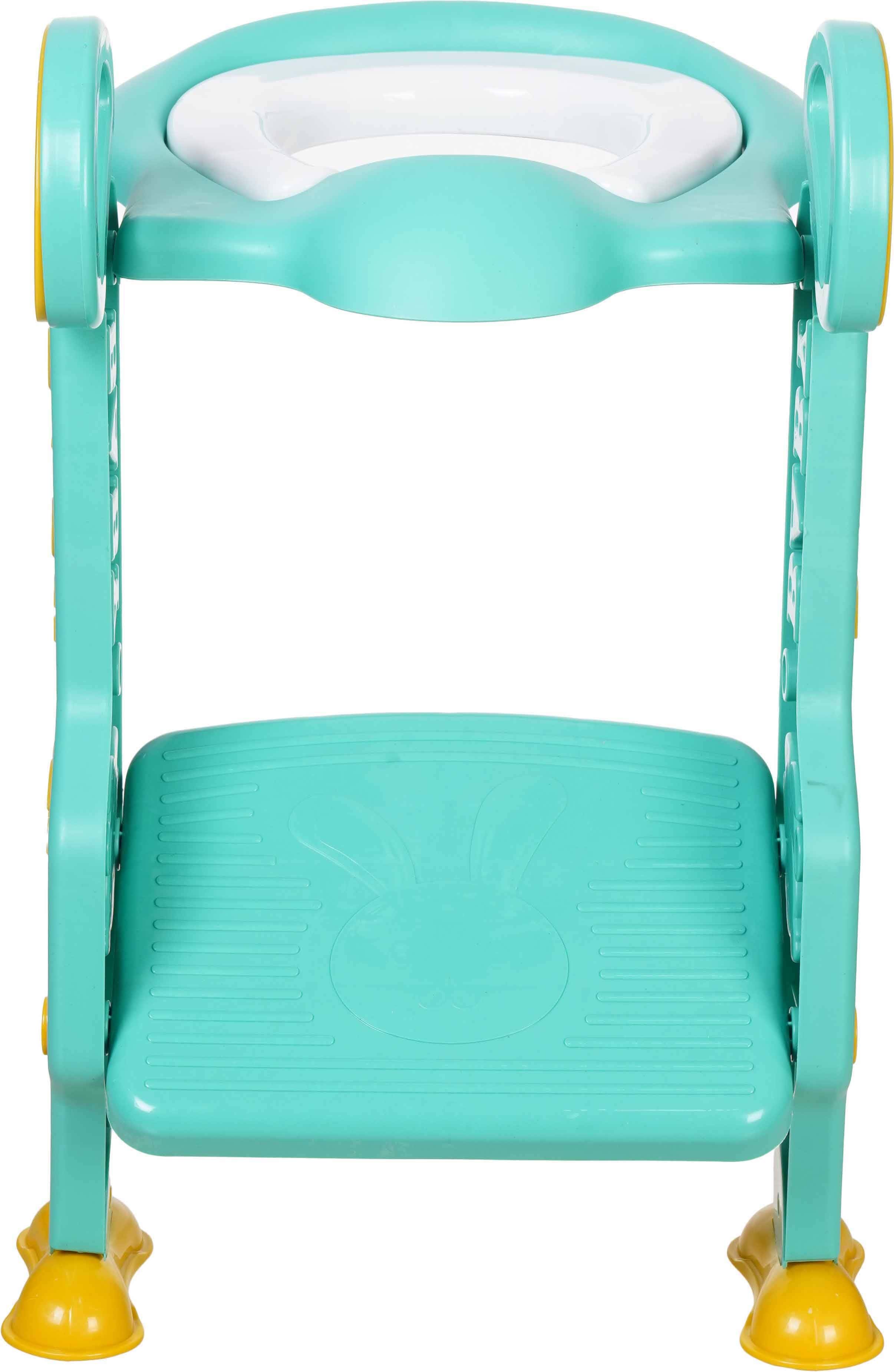 First Home Plastic Potty Base with Ladder For Kids, 60×30 cm - Multicolor