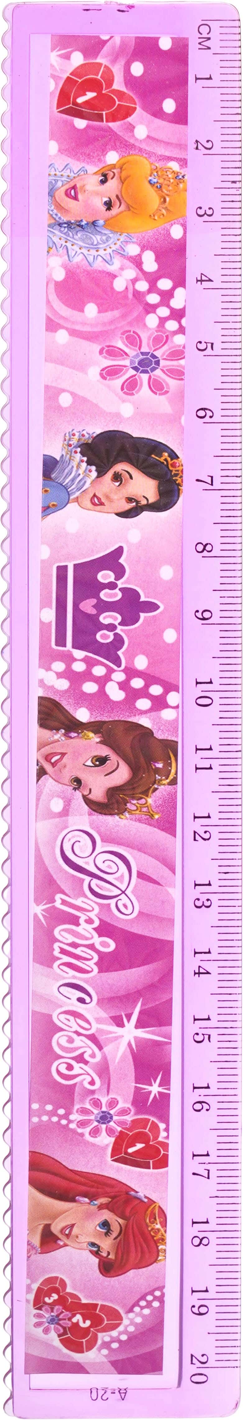 Plastic ruler, 20 cm - Fuchsia