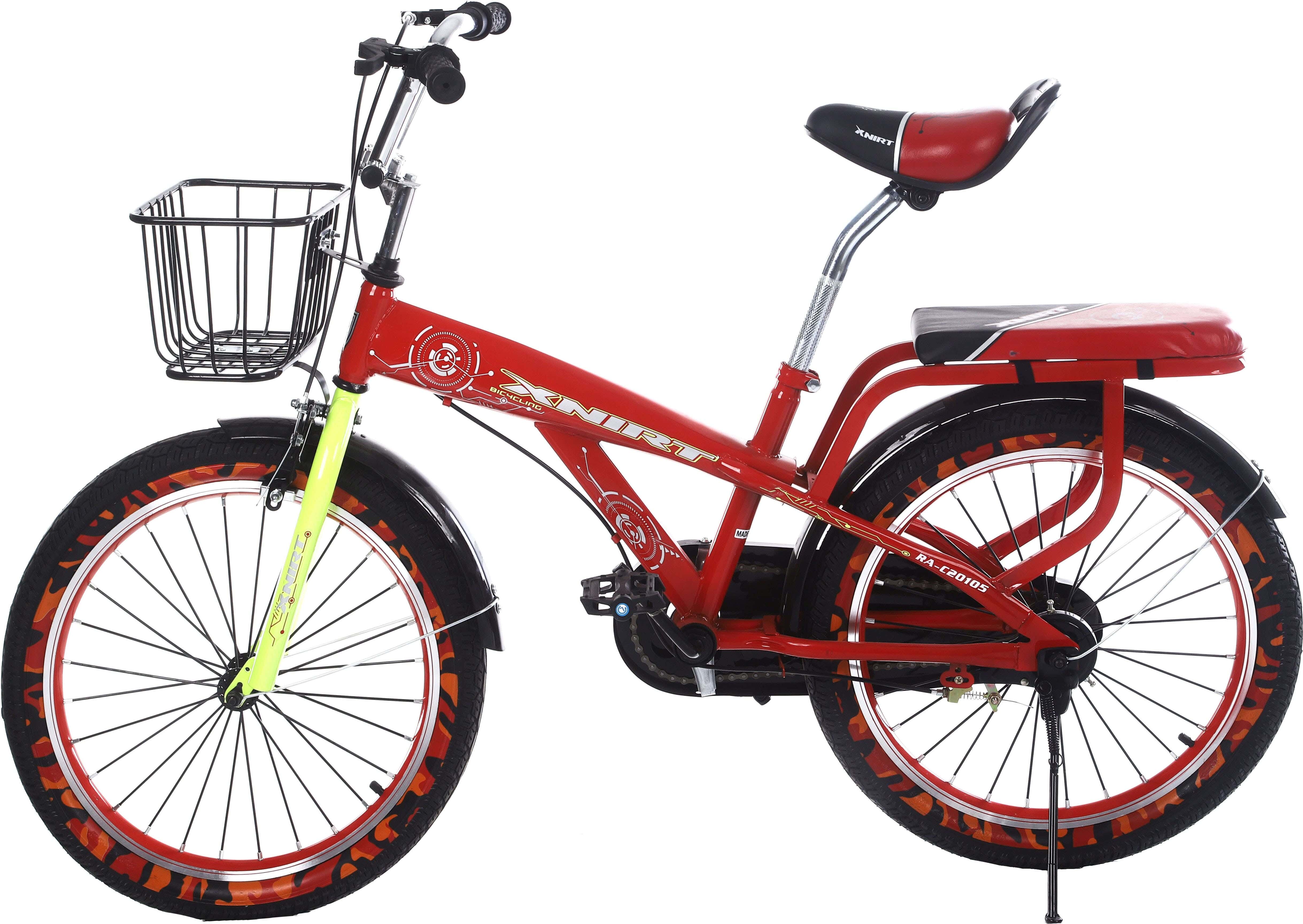 Royal Metal Children's Bicycle, Size 20, Padded Rear Seat and Front Basket - Red