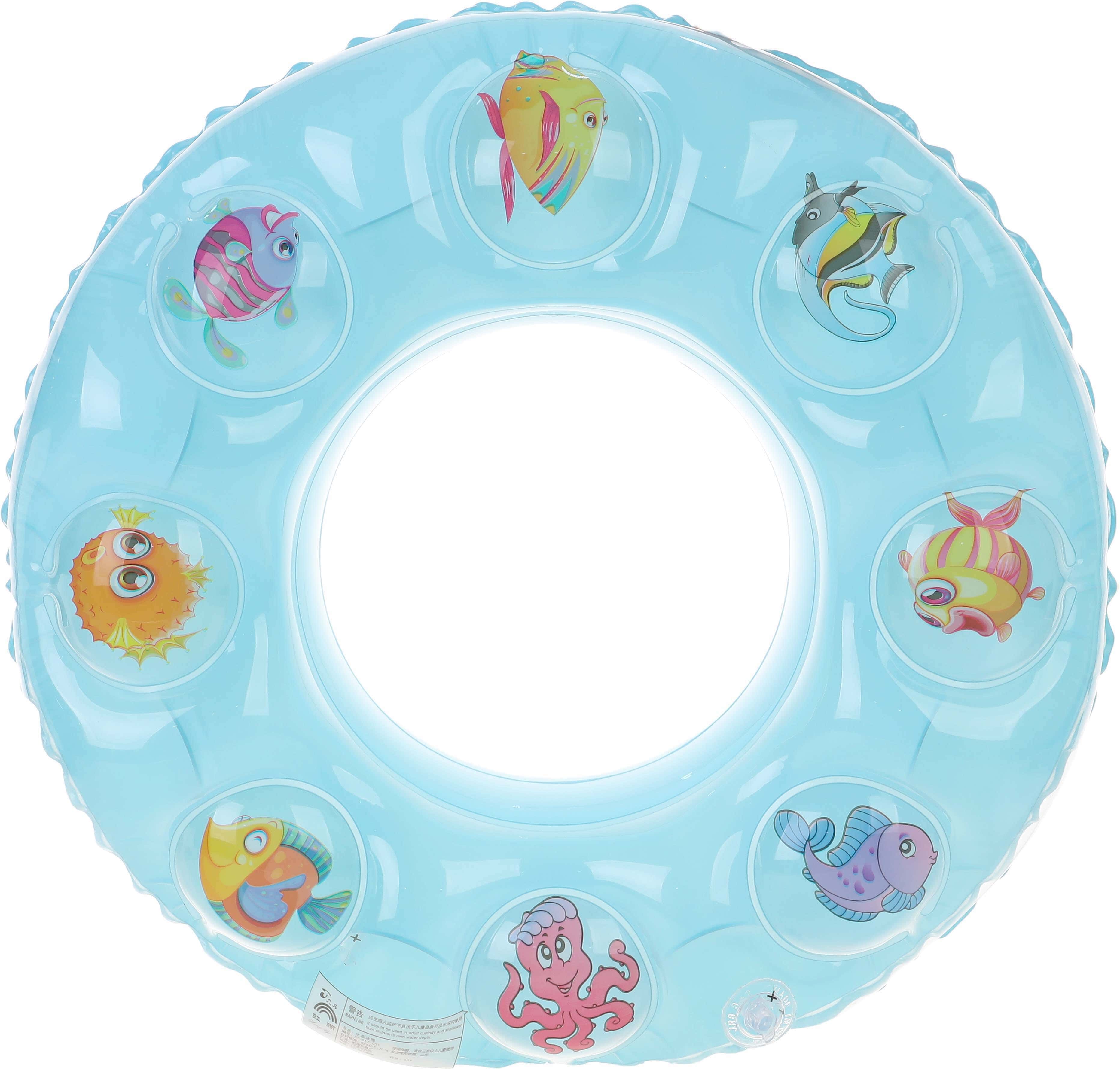 Falmer Plastic Ring Float For Kids, Animal Shapes, 60 cm - Light Blue