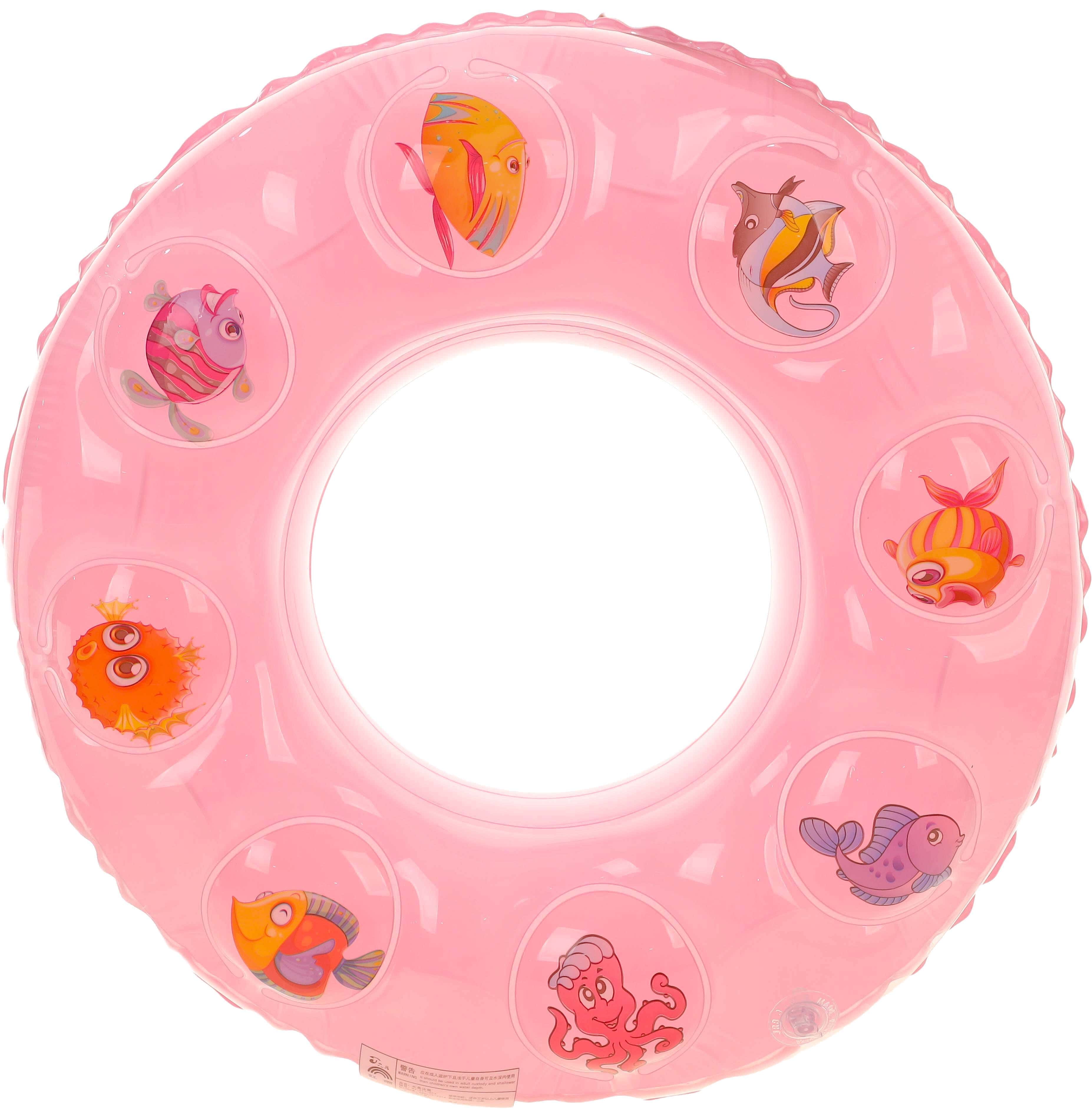 Falmer Plastic Ring Float For Kids, Animal Shapes, 60 cm - Rose
