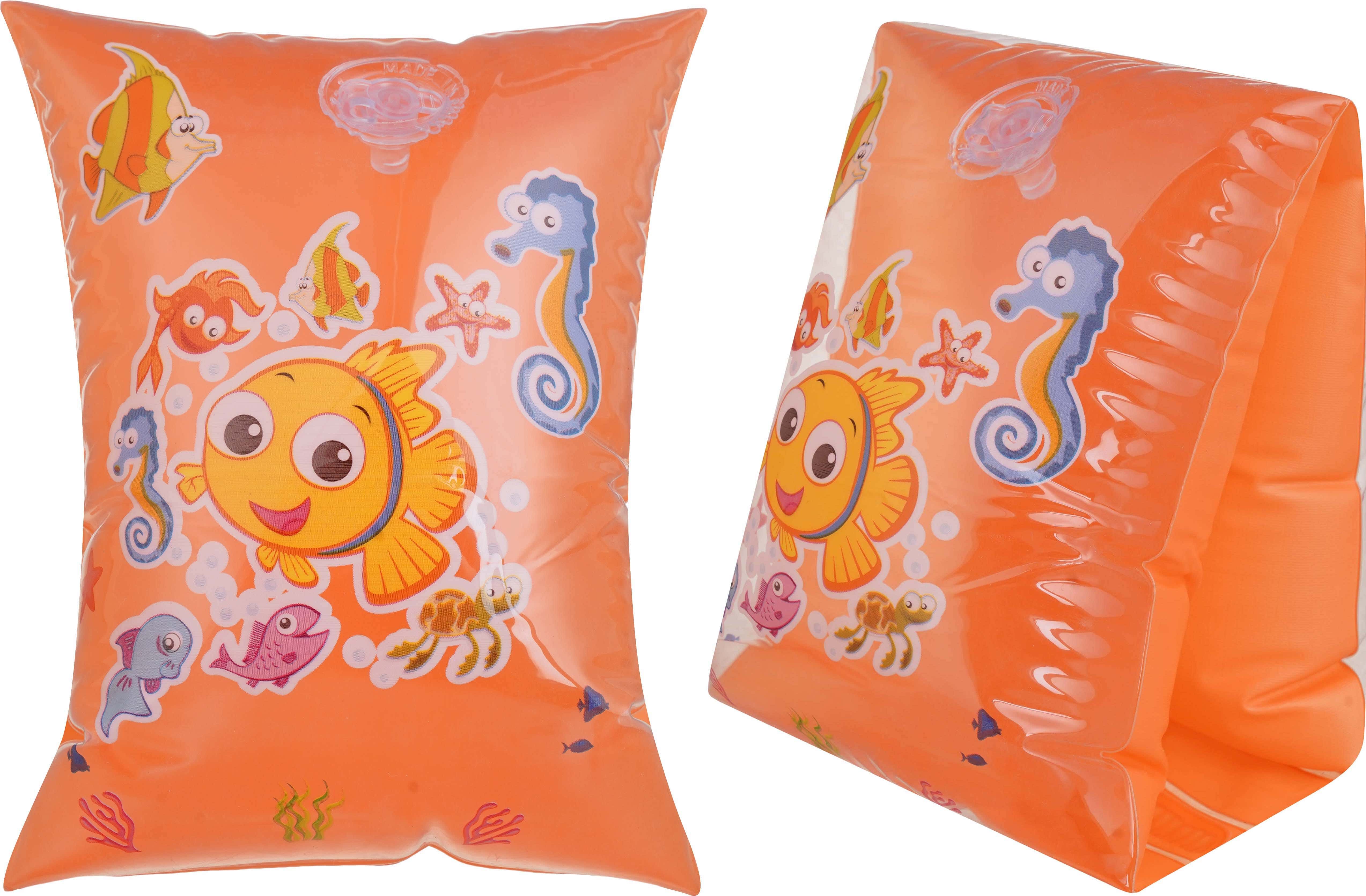 Falmer Plastic Swim Armbands, 2 Pieces, Size M - Orange