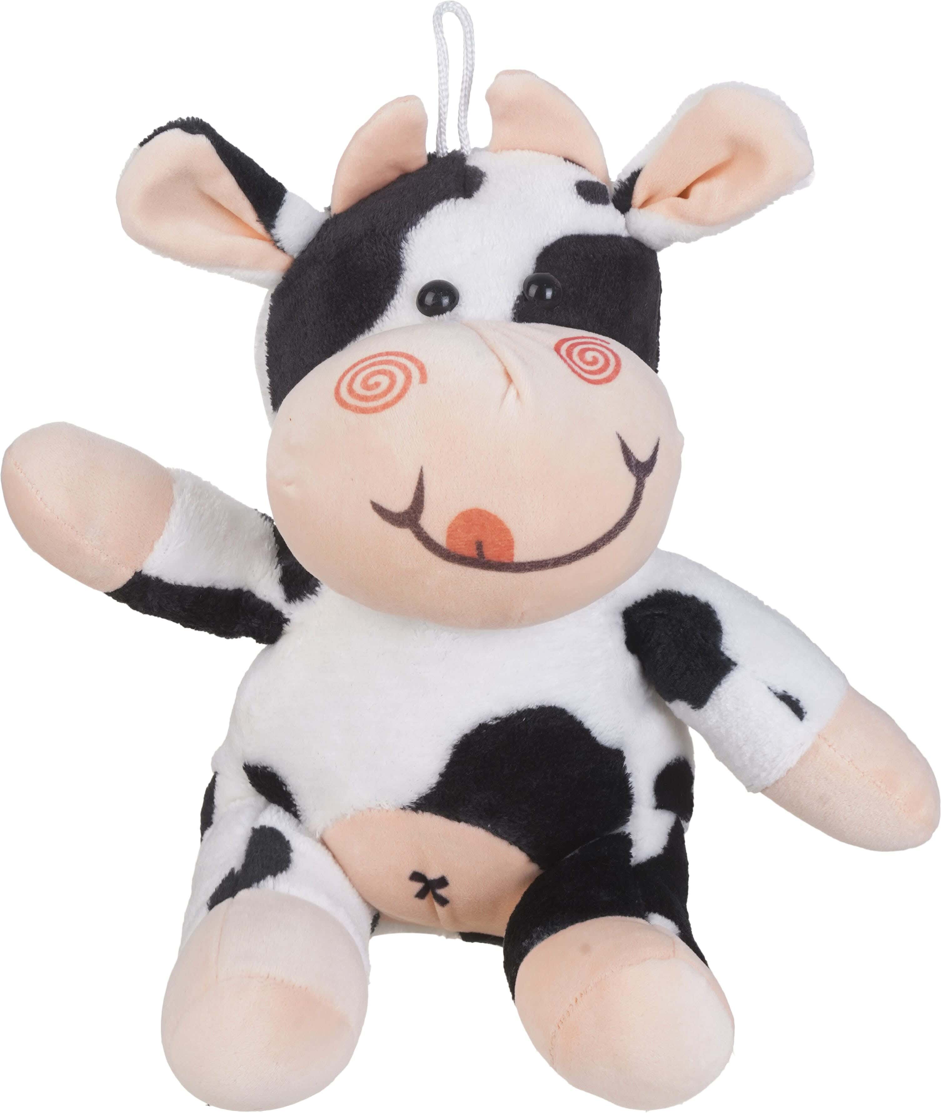 Fiber Fur Cow Plush Teddy Bear, 25 cm - Multicolor