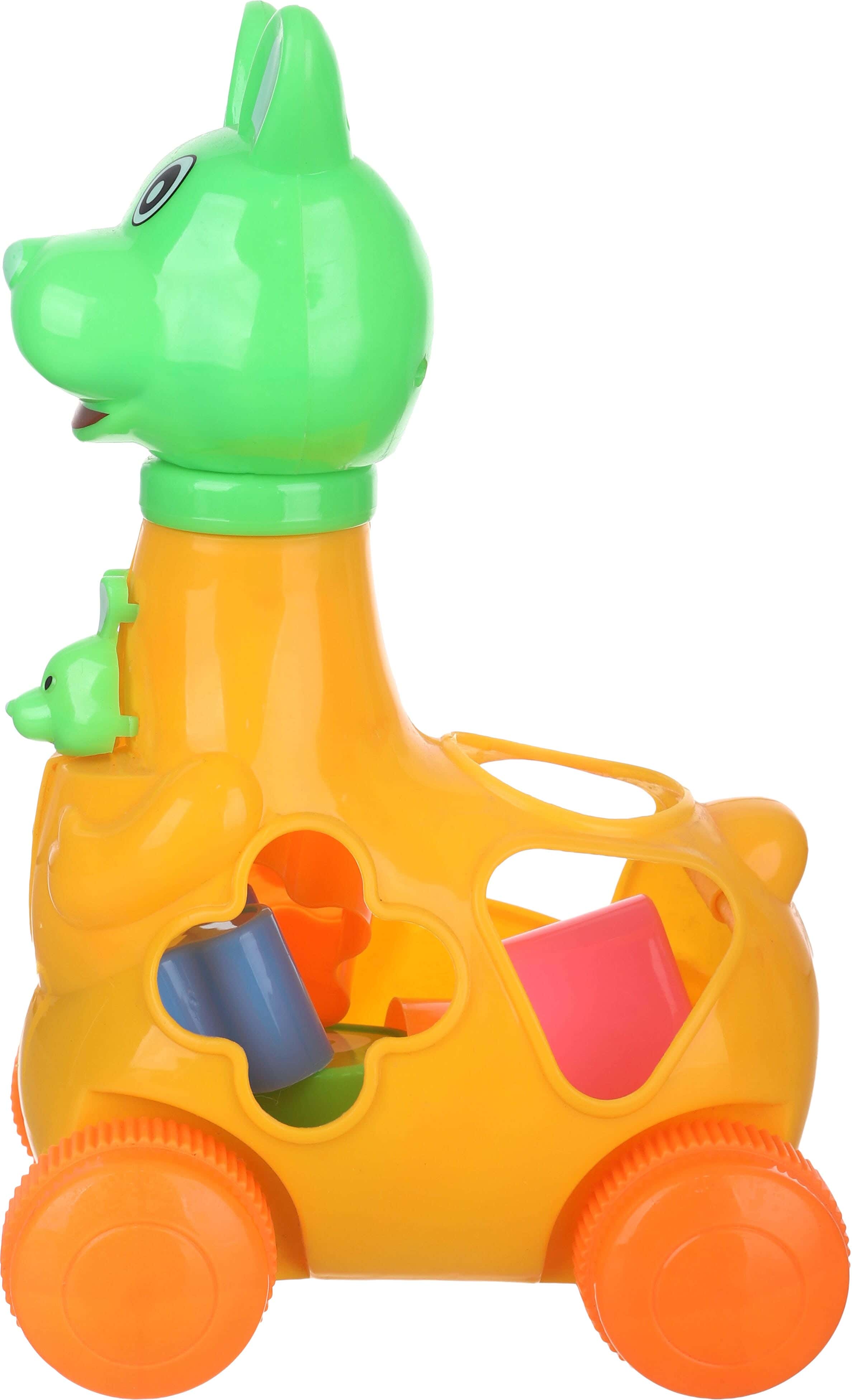 Plastic Building Blocks Game in Kangaroo Shape - Multicolor