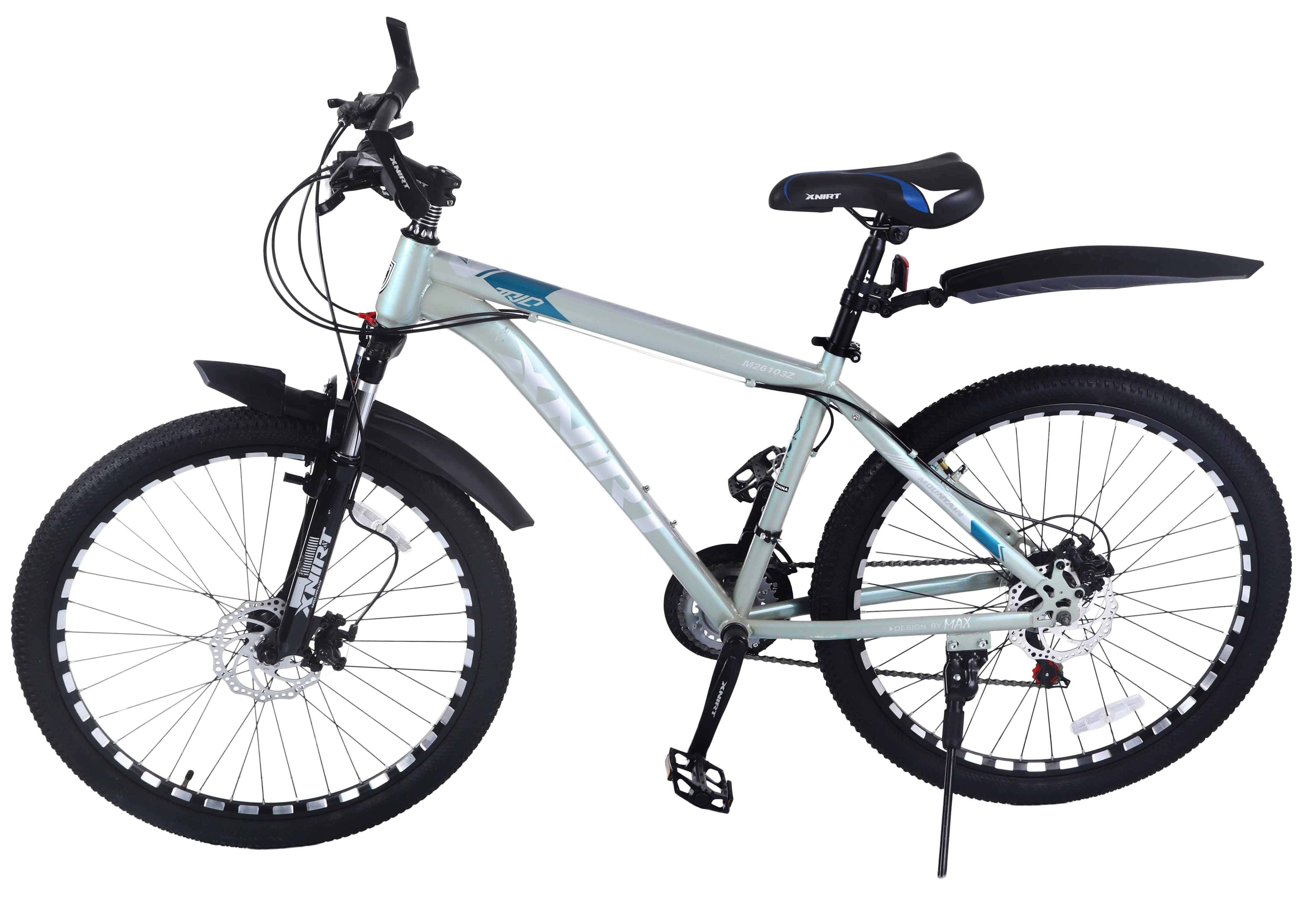 Xnirt Metal Bicycle, Size 26, Gears, Suspension - Grey