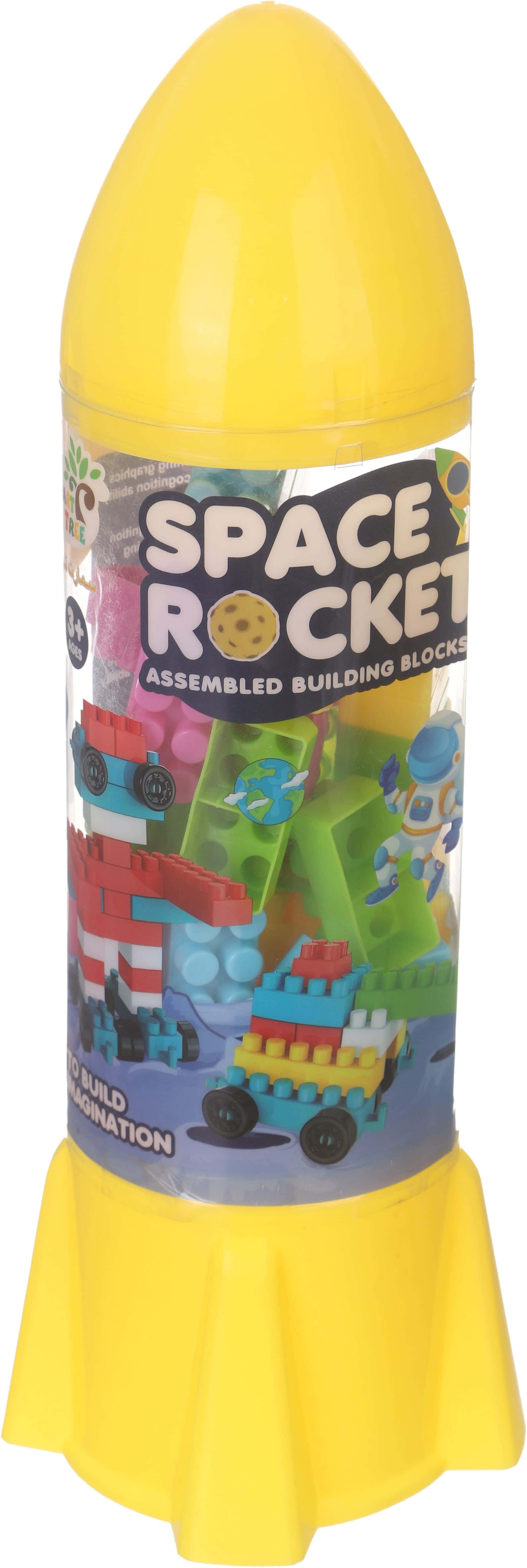 Plastic Cubes Toy For Kids, Shape Rocket - Multicolor