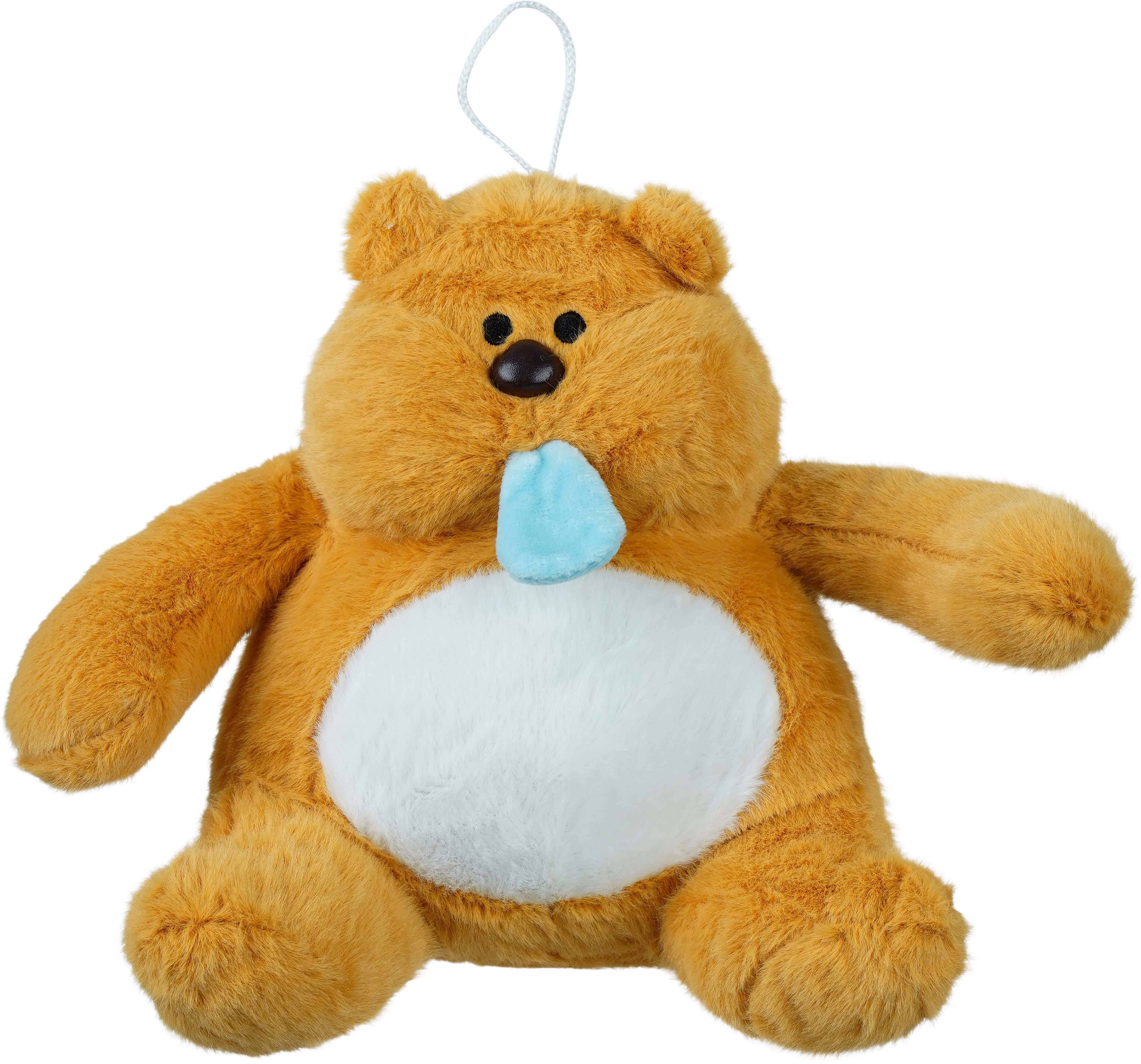 Fur Bear for KIds, 21 cm - Beige White