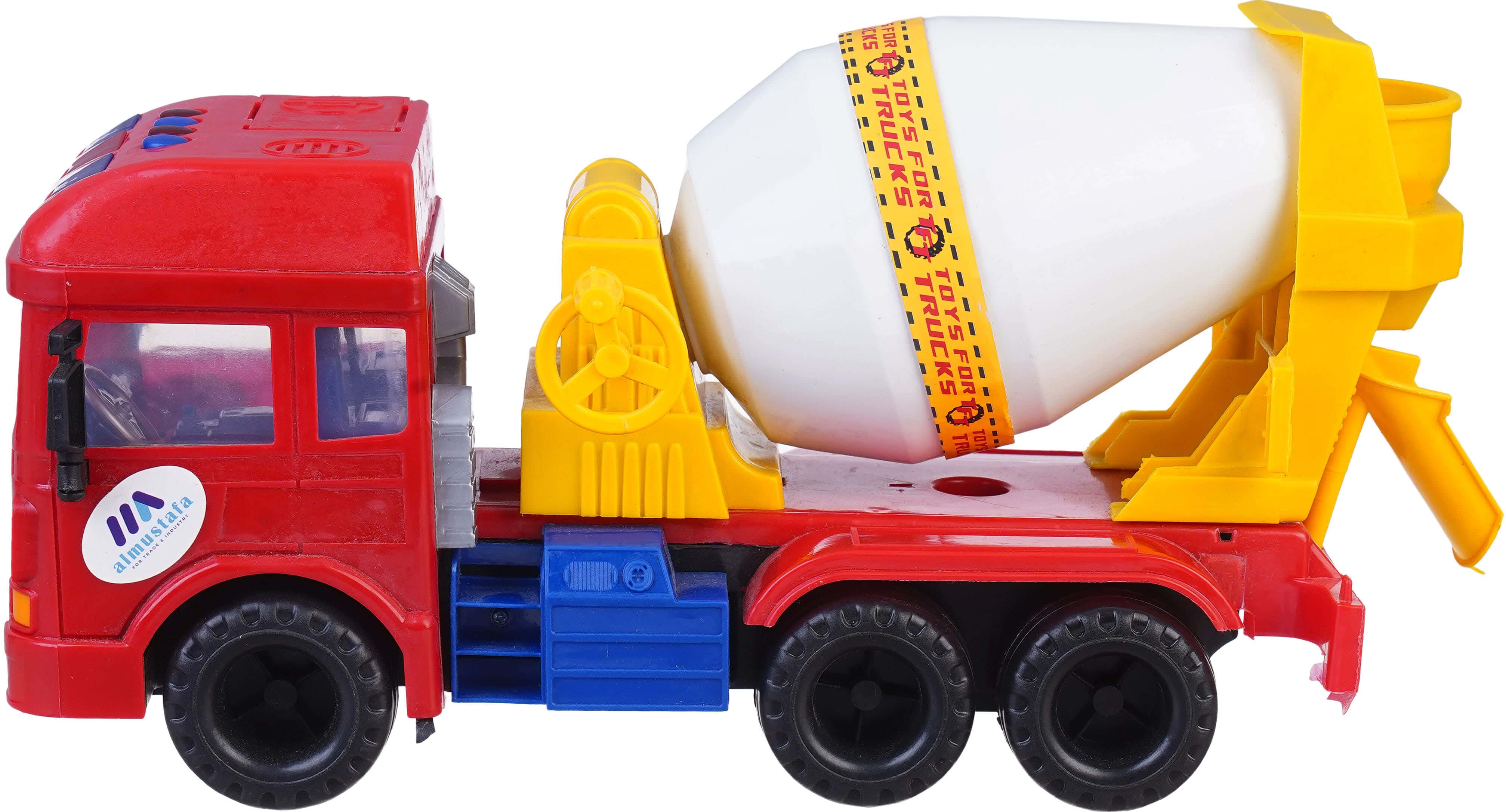 Plastic Construction Material Car Toy for Children, 4 Wheels, 32 cm - Multicolor