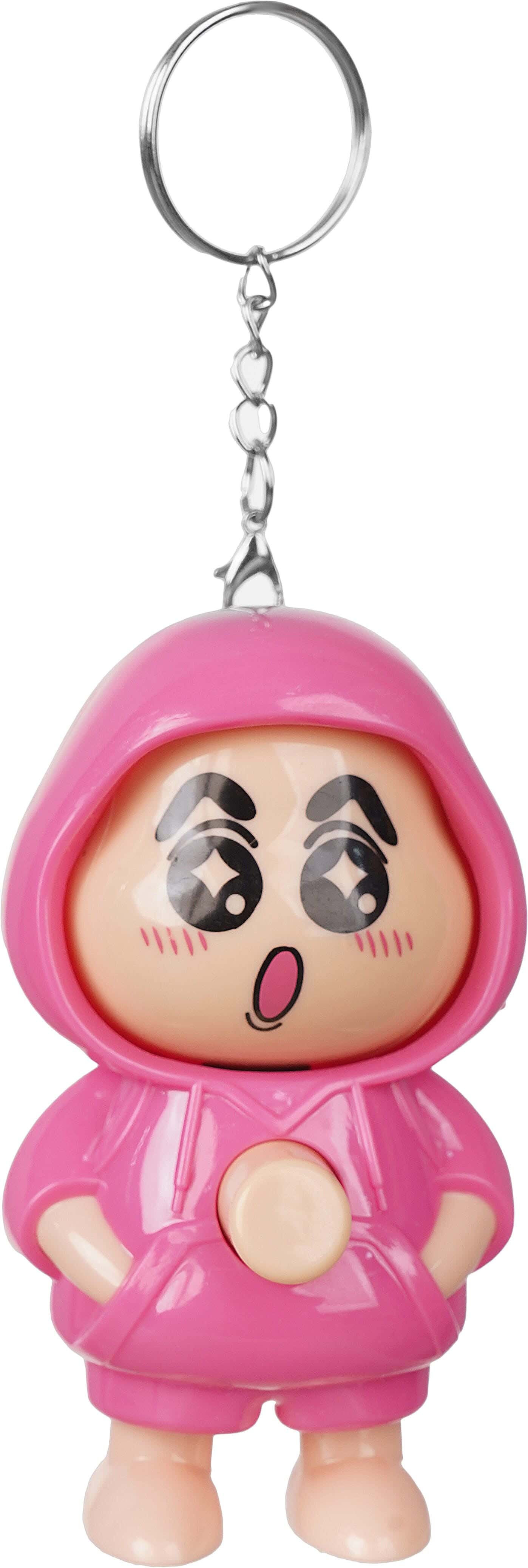 Plastic Rotating Medal Toy, 10 cm - Pink Beige