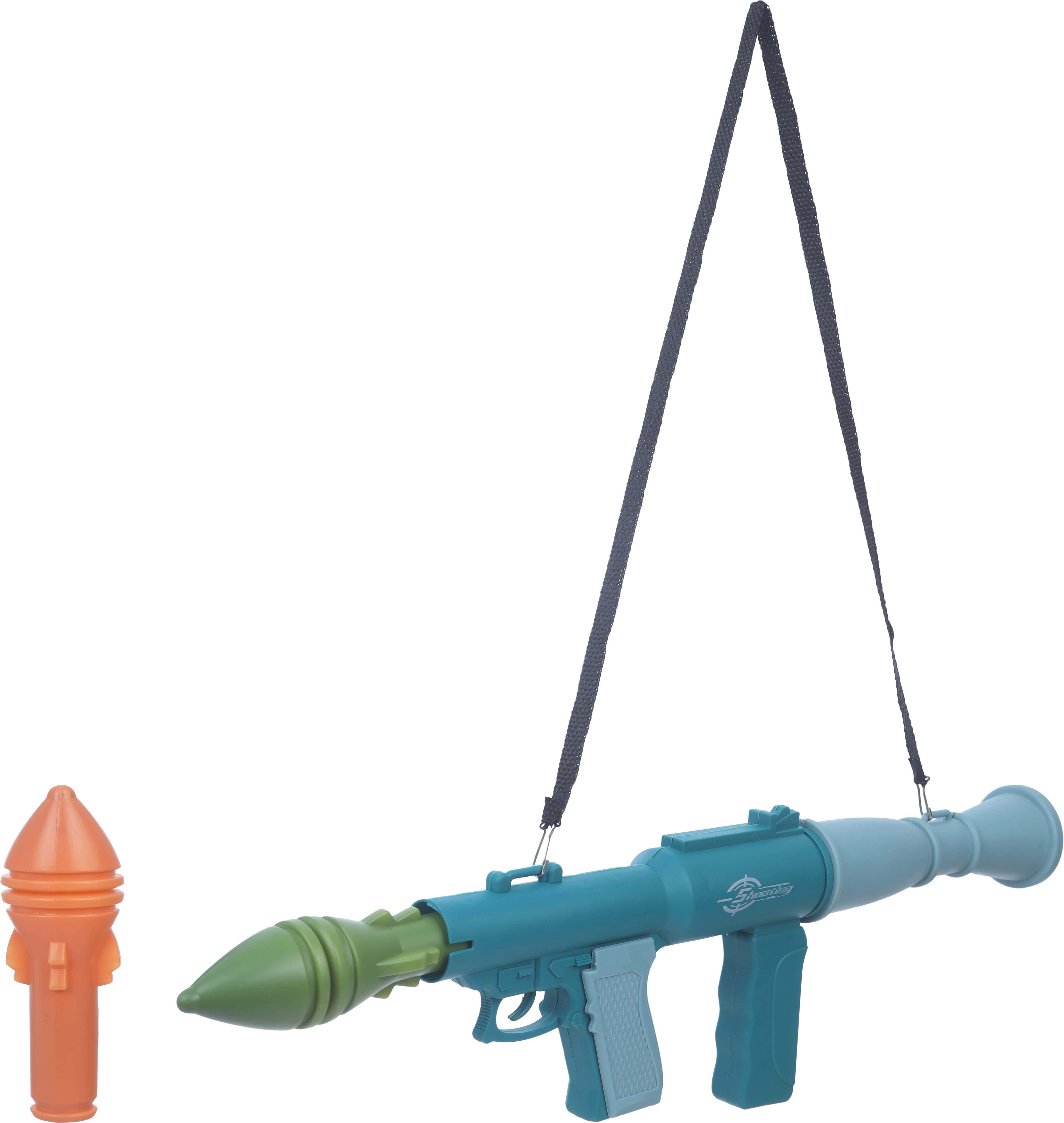 Plastic Bauzaka Target Gun Toy, 6 Pieces - Multicolor