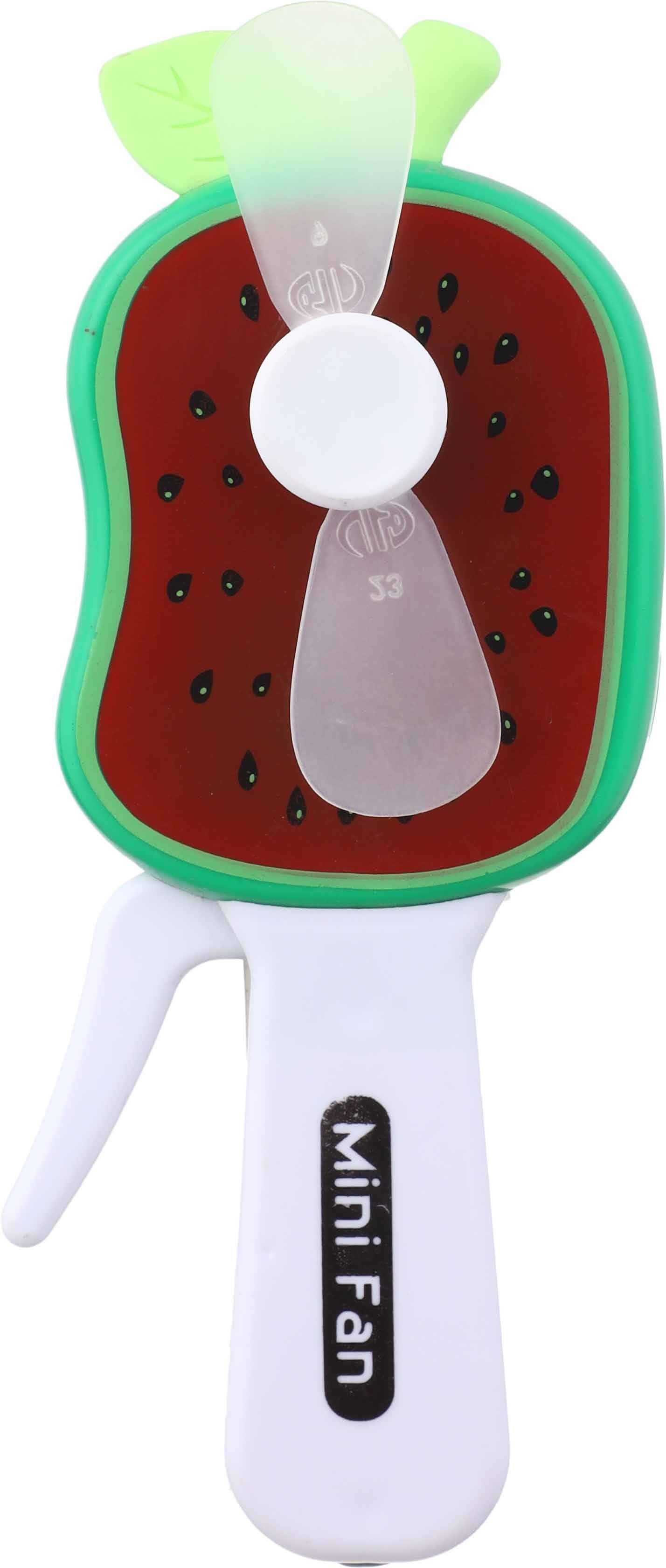 plastic Apple shaped hand fan - Multicolor