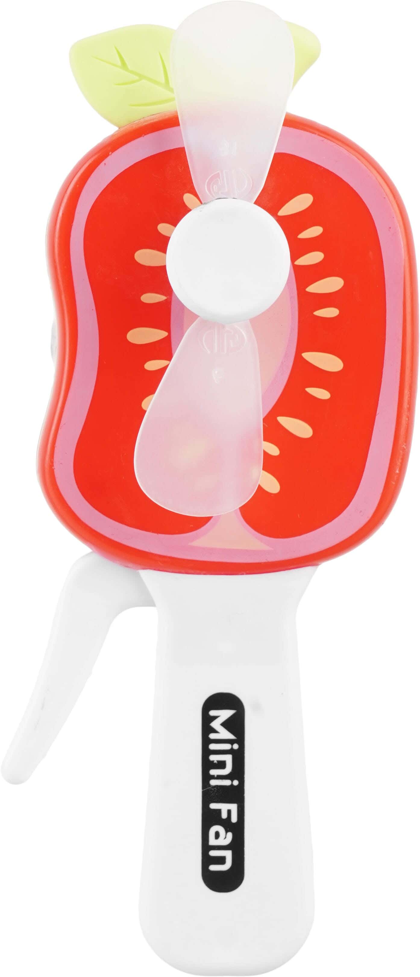 plastic Apple shaped hand fan - Multicolor