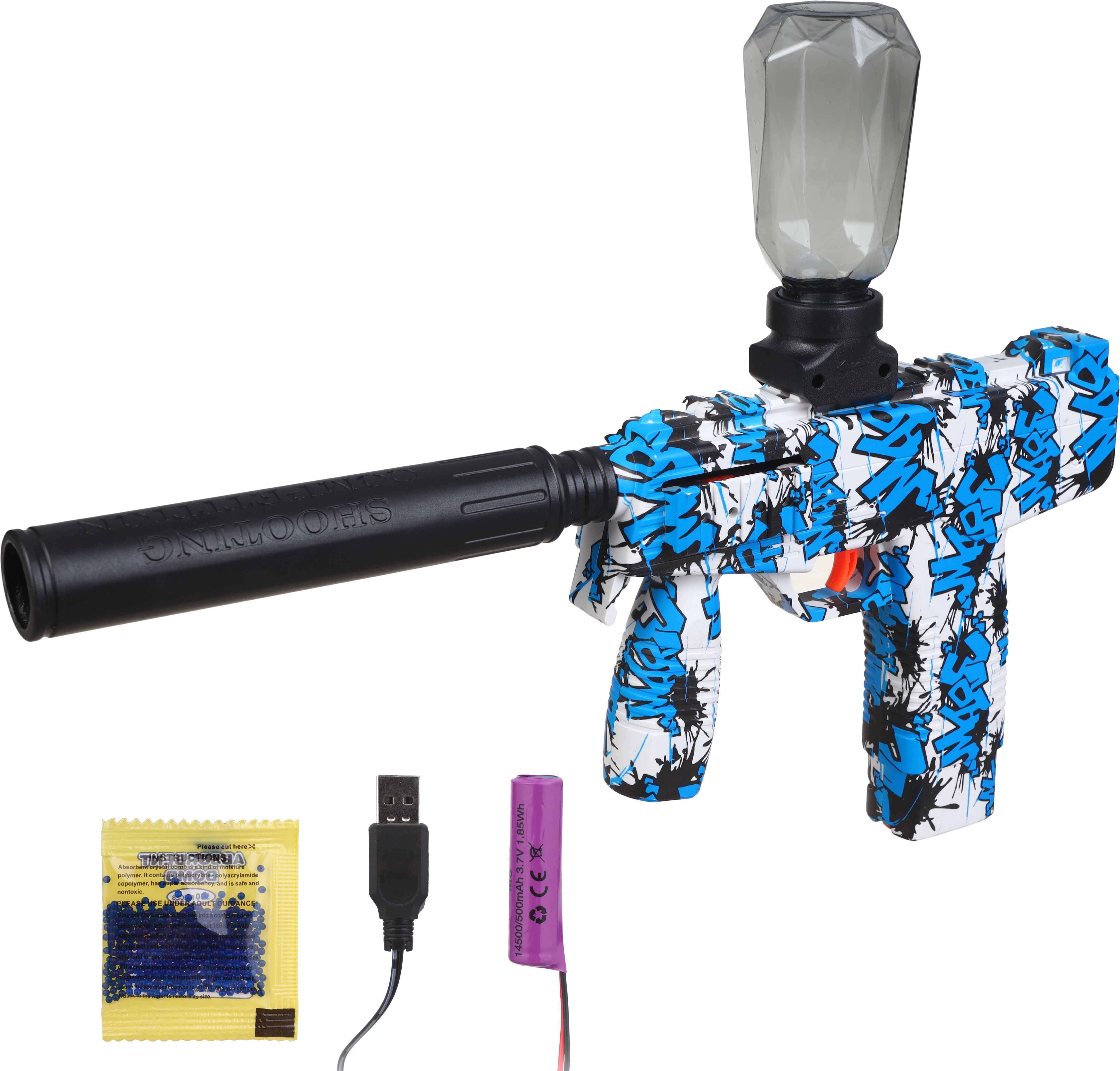 Plastic Camouflage toy gun, water gel pellets - Multicolor