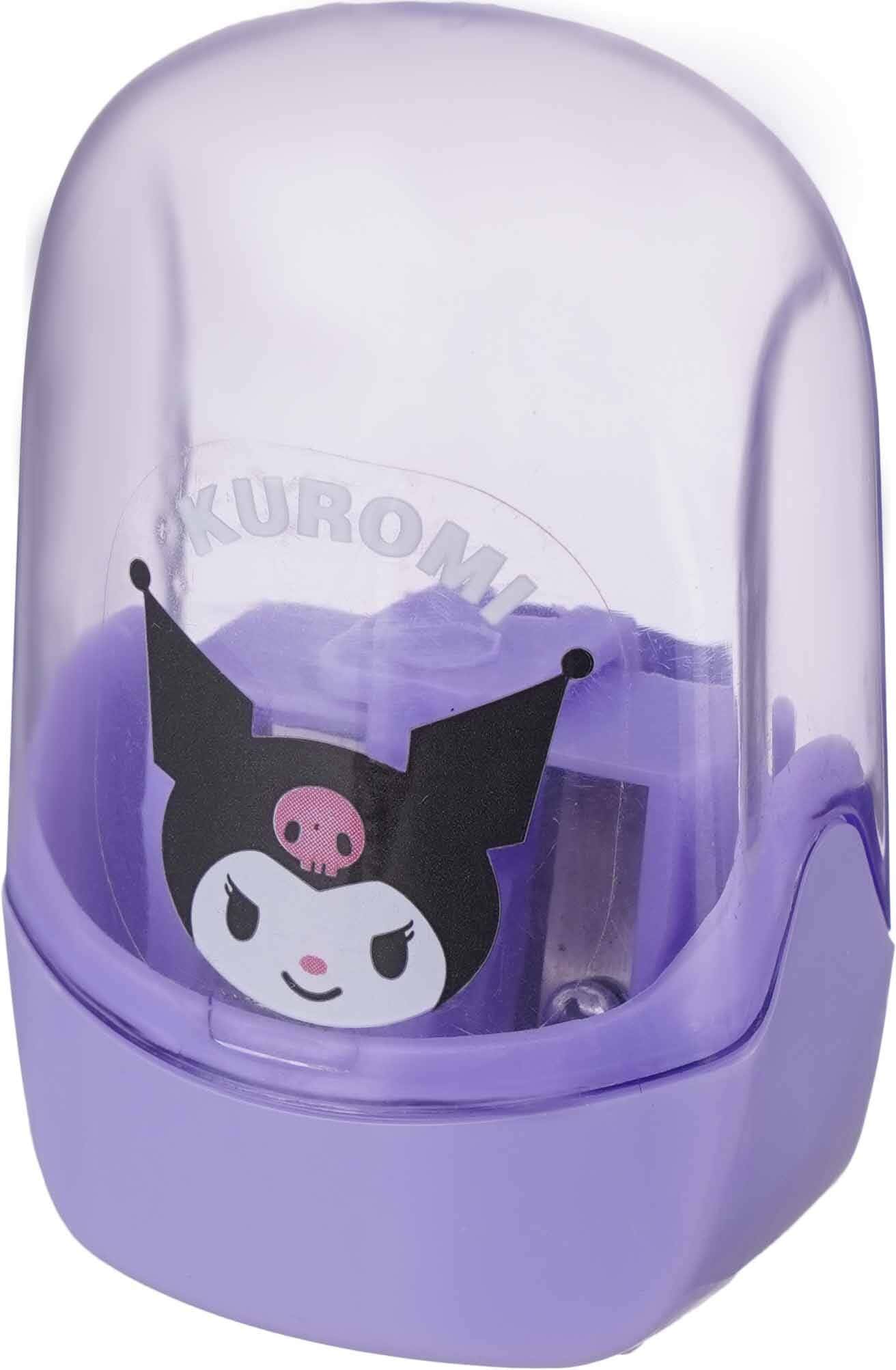 Plastic pencil sharpener, 2 Eyes - Mauve
