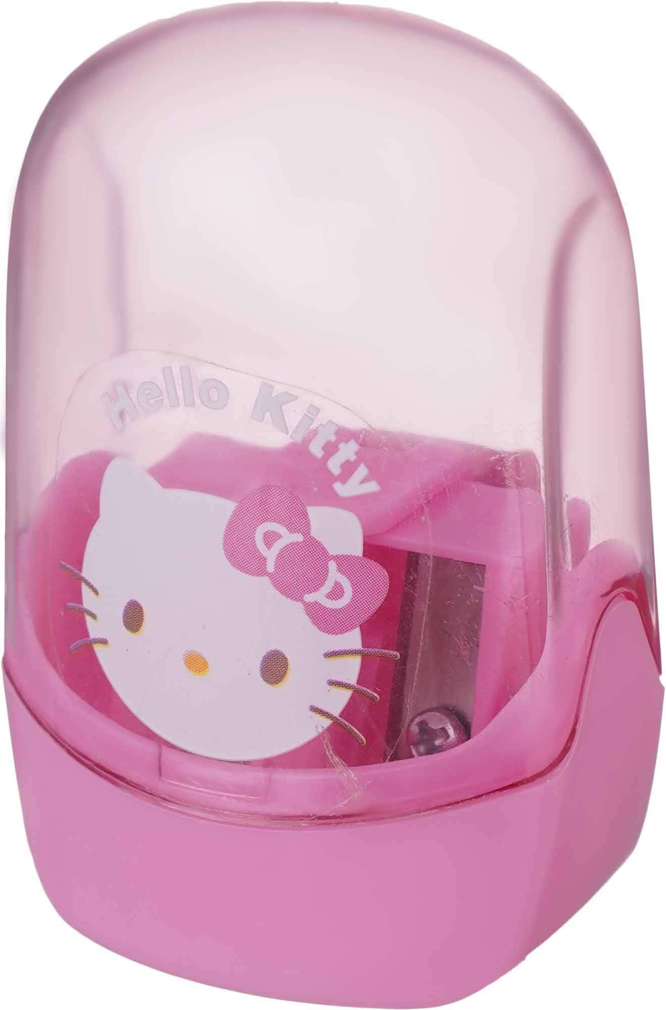 Plastic pencil sharpener, 2 Eyes - Pink
