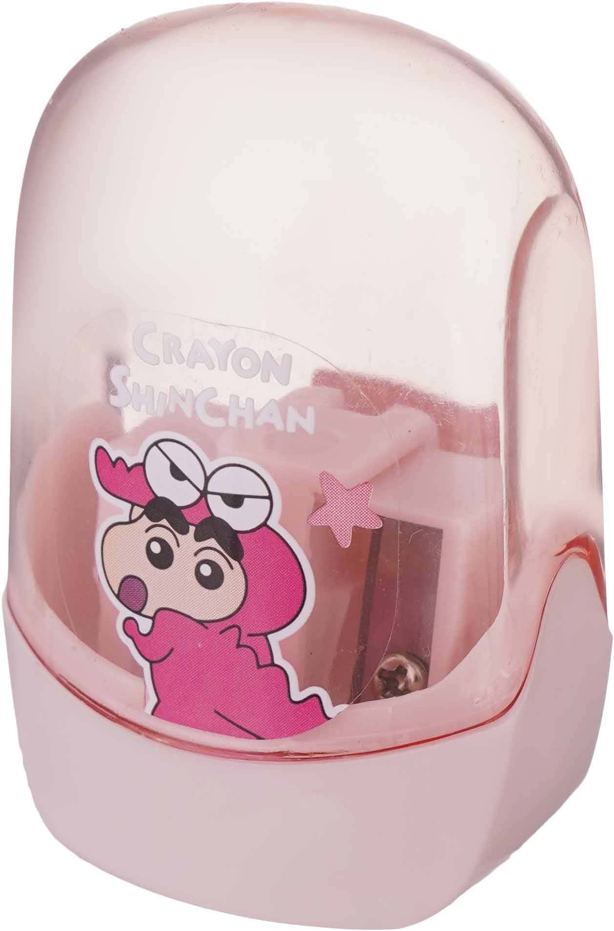 Plastic pencil sharpener, 2 Eyes - Rose