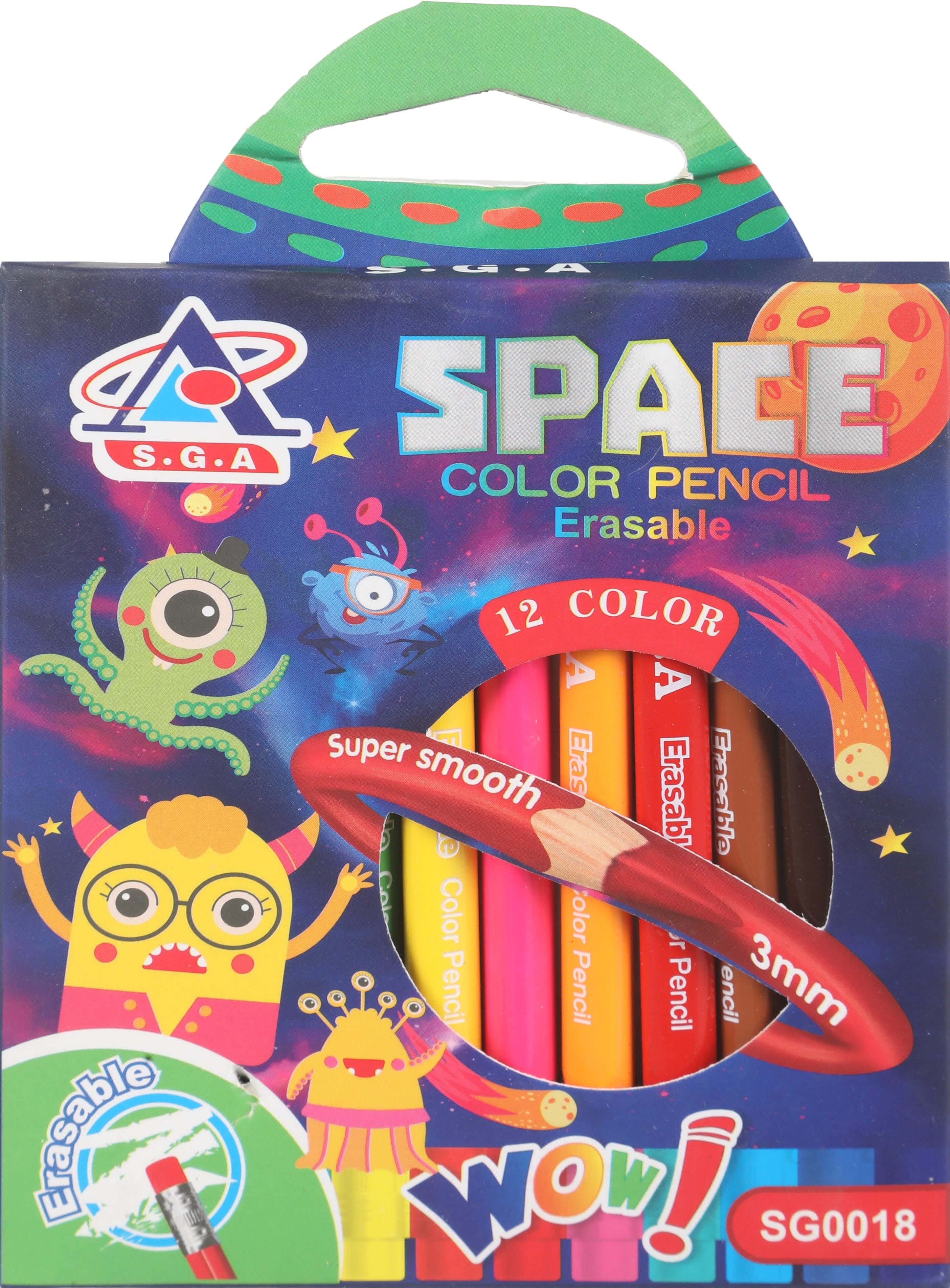 Wooden Color set, 12 pencils - multicolor
