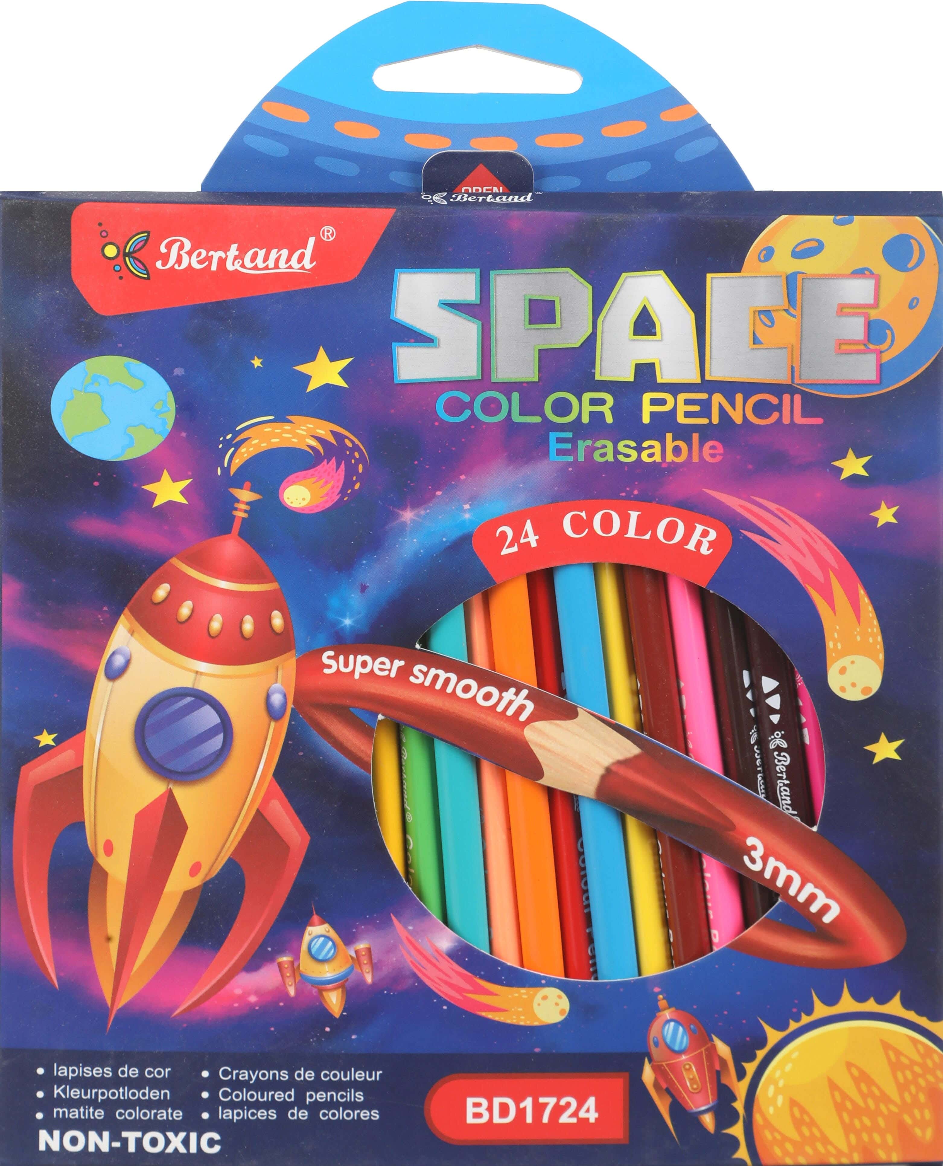 Bertand Wooden Color set, 24 pencils - multicolor