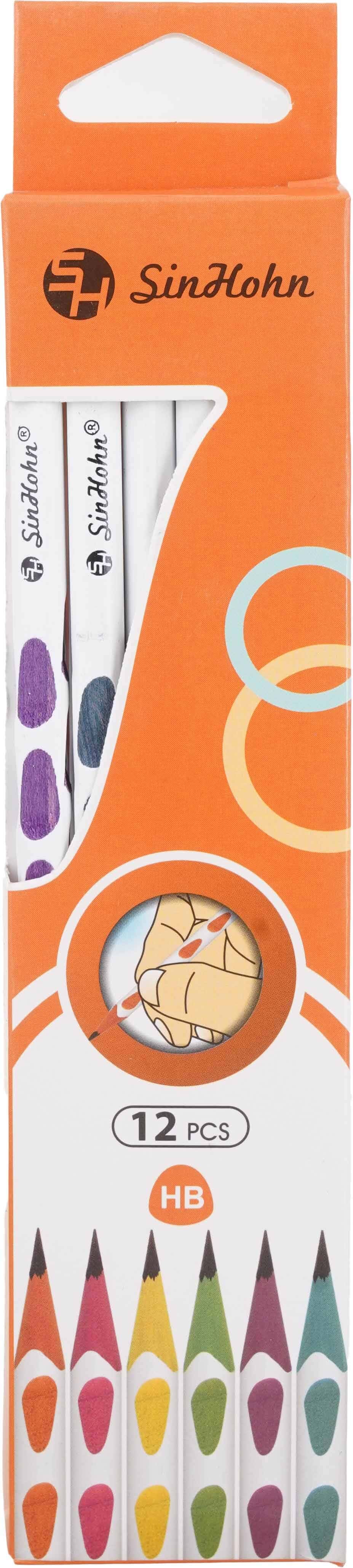 Pencil set, 12 pencils, HB - Multicolor