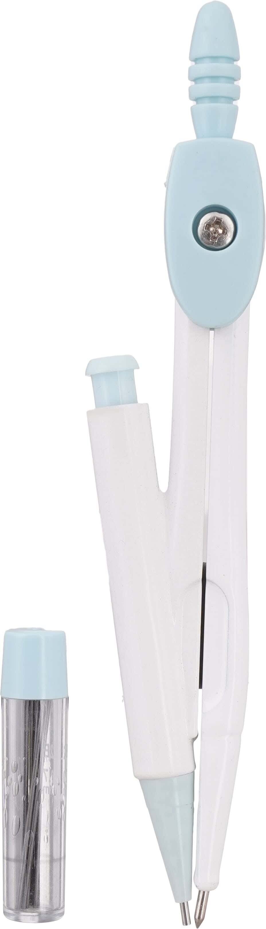 Metal Geometry Compass Set with Mechanical Pencil, 2 pieces - Blue