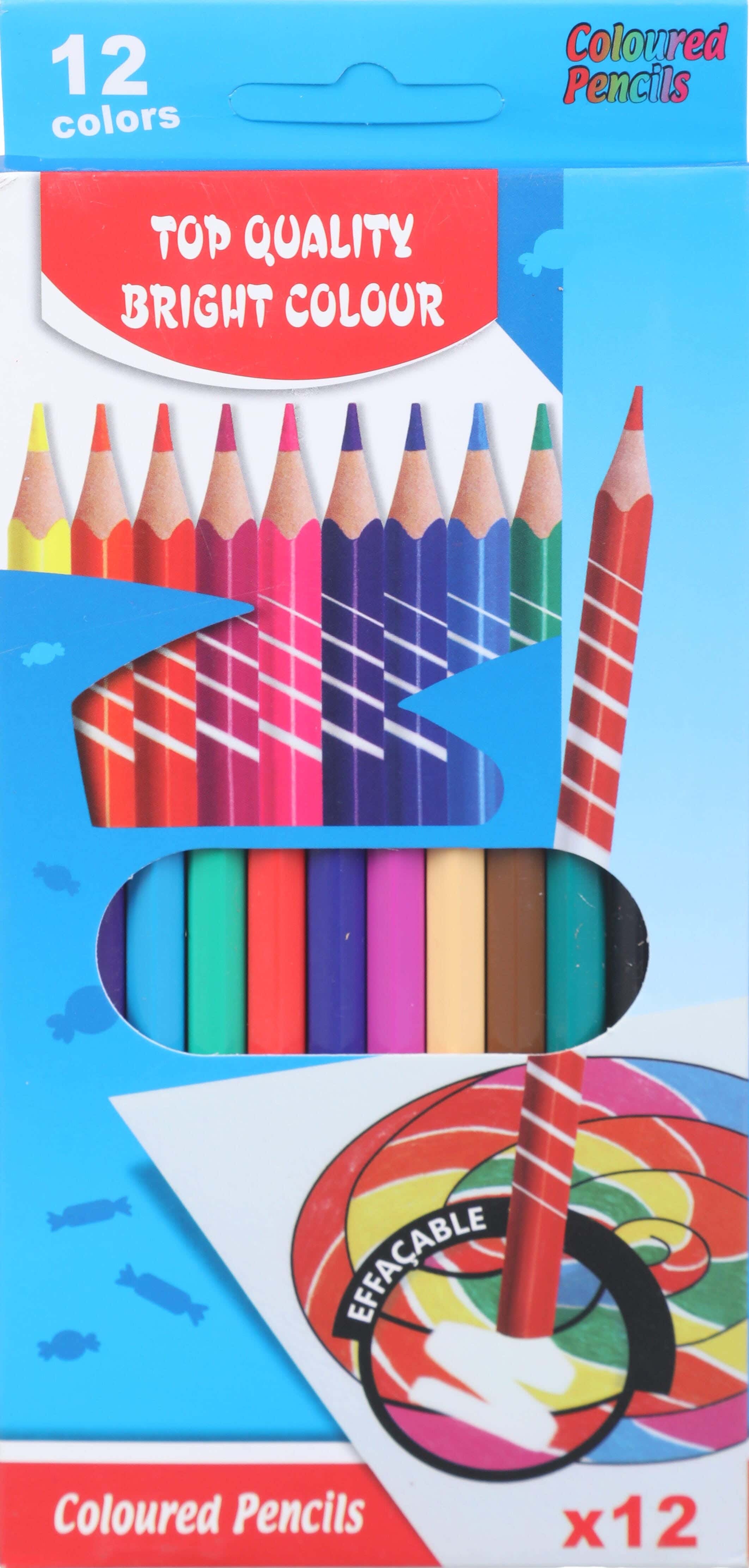 Wooden Color set, 12 pencils - multicolor