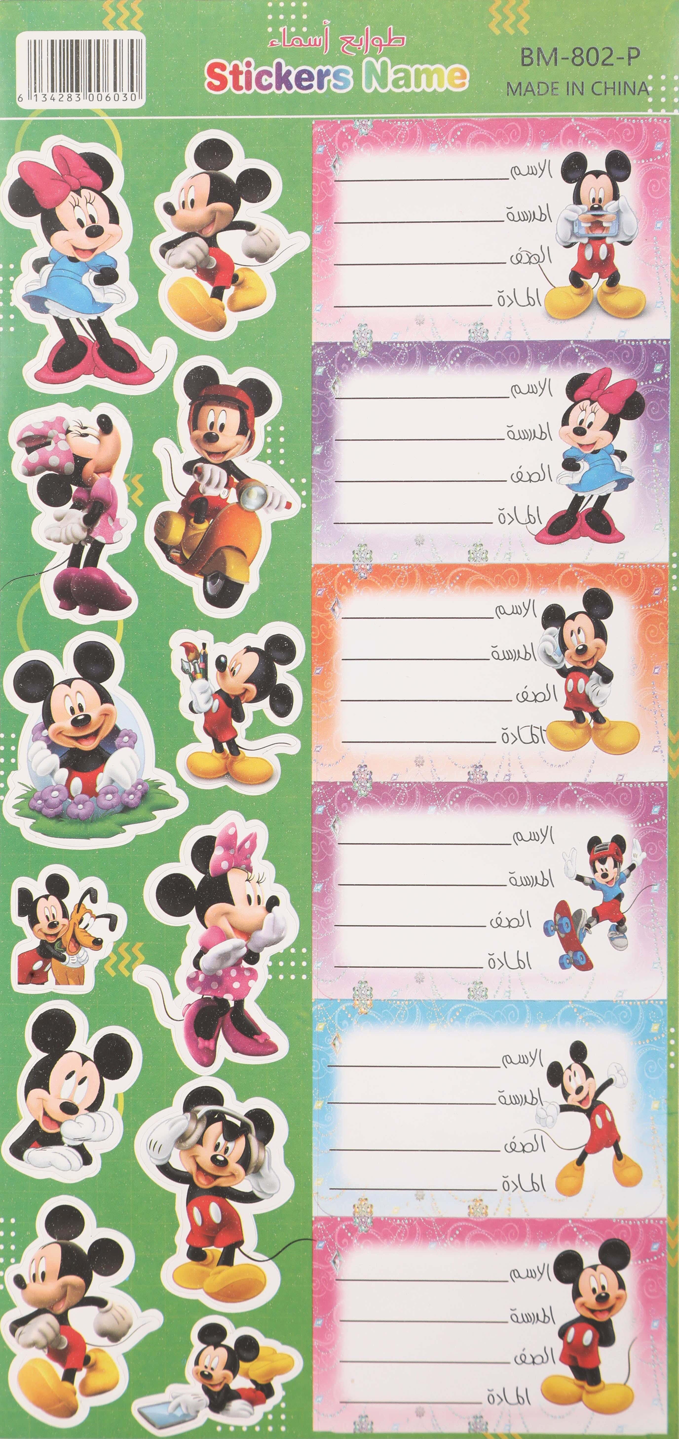 School sticker and decal set, 8 sheets - multicolor