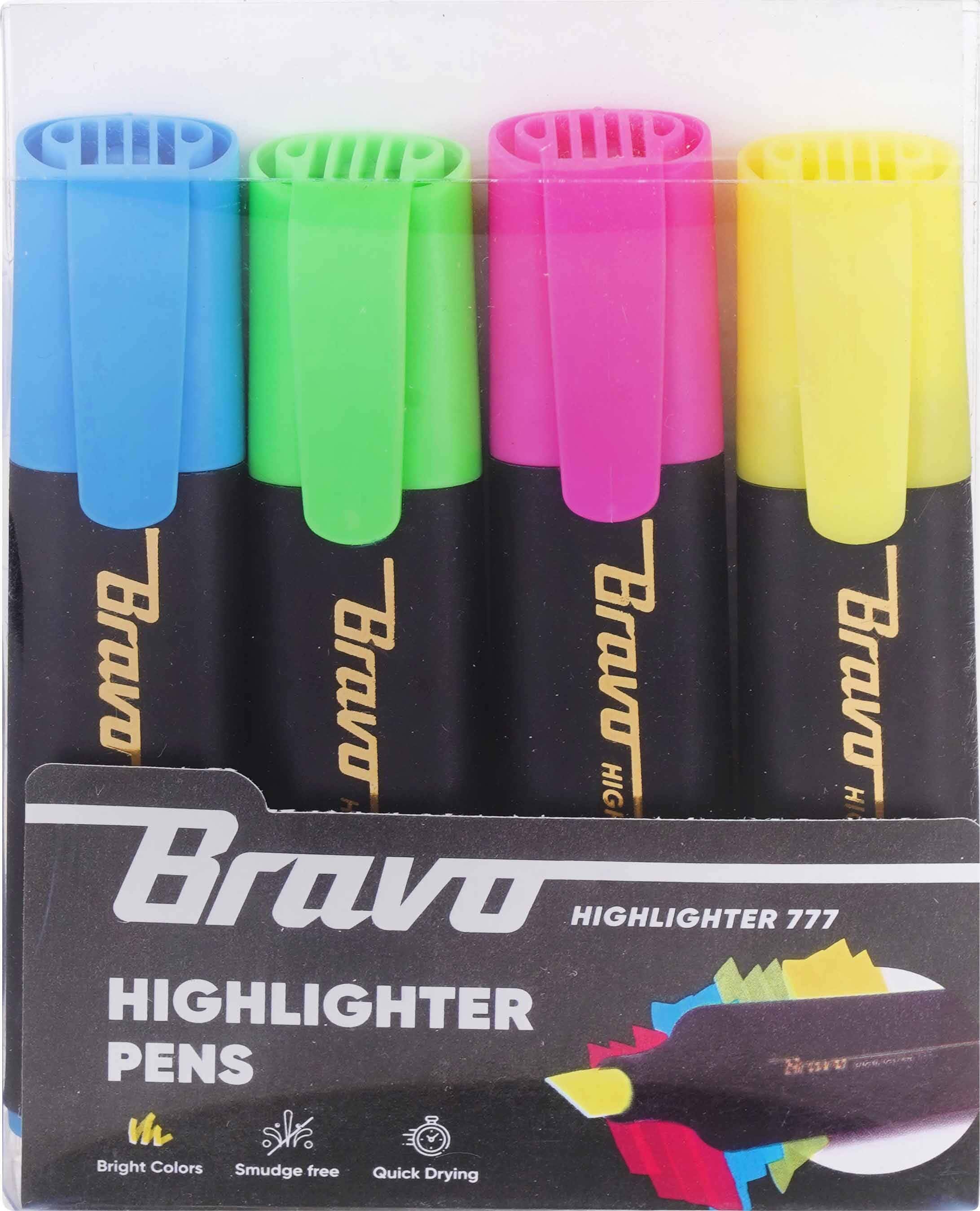 Marker pen set, 4 pens - Multicolor
