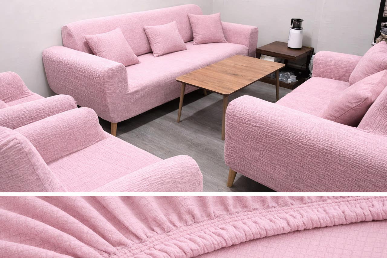 Sitting Room Cover, 4 Pieces - Cashmere