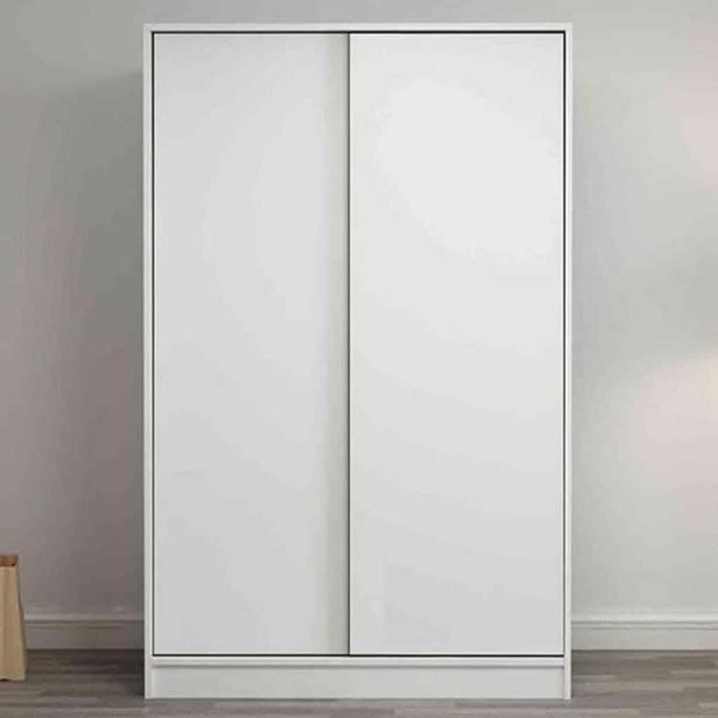 MDF Wood Drawer Wardrobe, Two Doors, 200 X 120 X 50 Cm - White