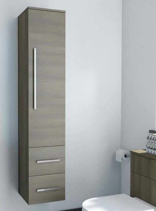 Spanish MDF Bathroom Unit, 40 × 180 × 30 Cm - Wood Grey