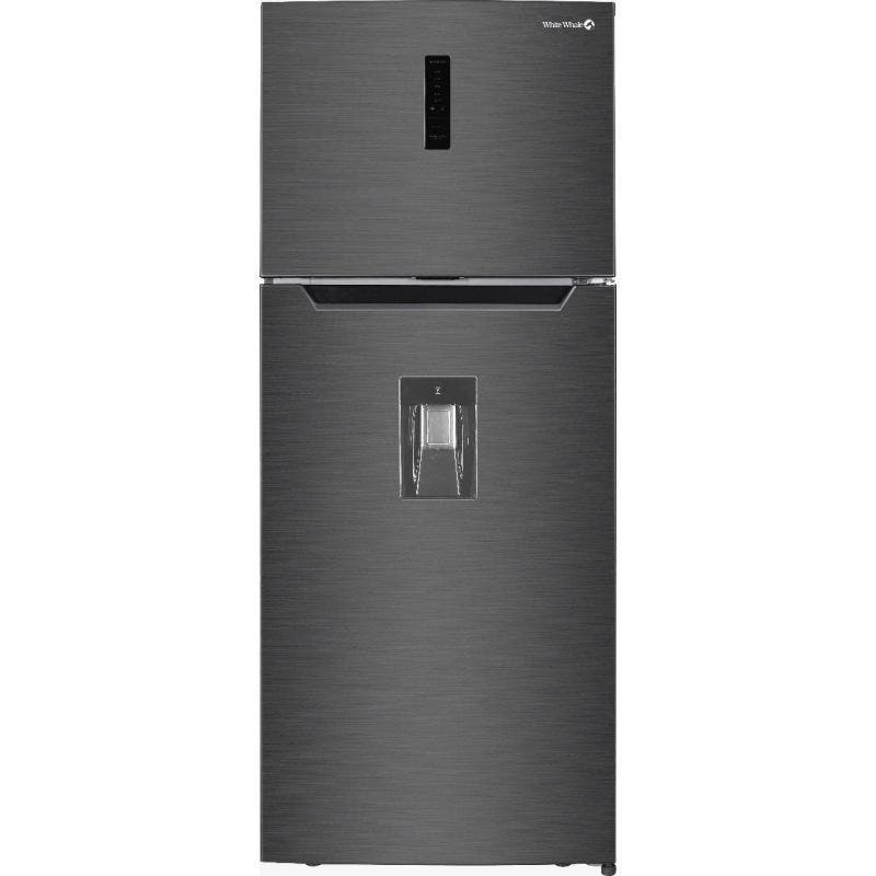 White Whale WR-4385 HBX No Frost Refrigerator, 2 Doors, 430 Liters, Digital, Inverter, Faucet - Black