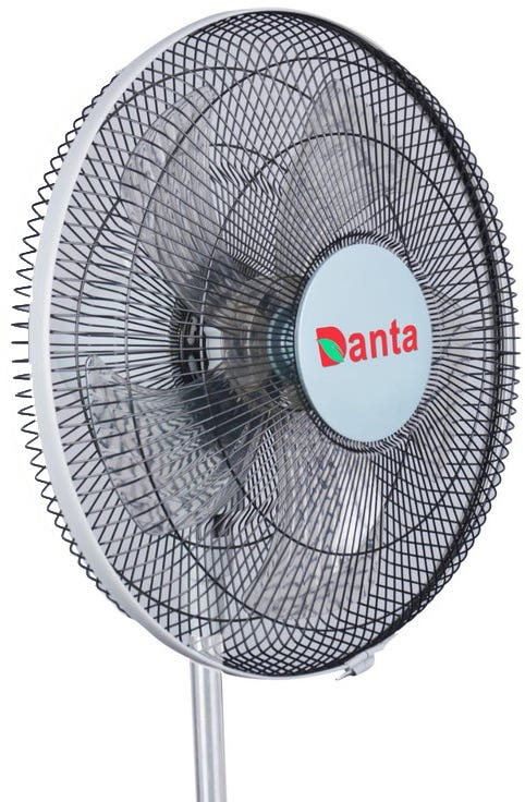 Danta Wall Fan, 20 Inch, Plastic and Metal, 75 Watts, 2035 - Silver