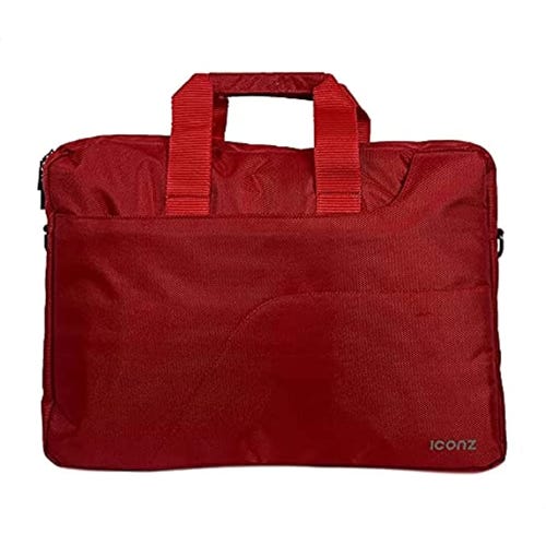 Iconz Polyester Laptop Bag, Compatible With Devices Up To 15.6 Inch - -Red