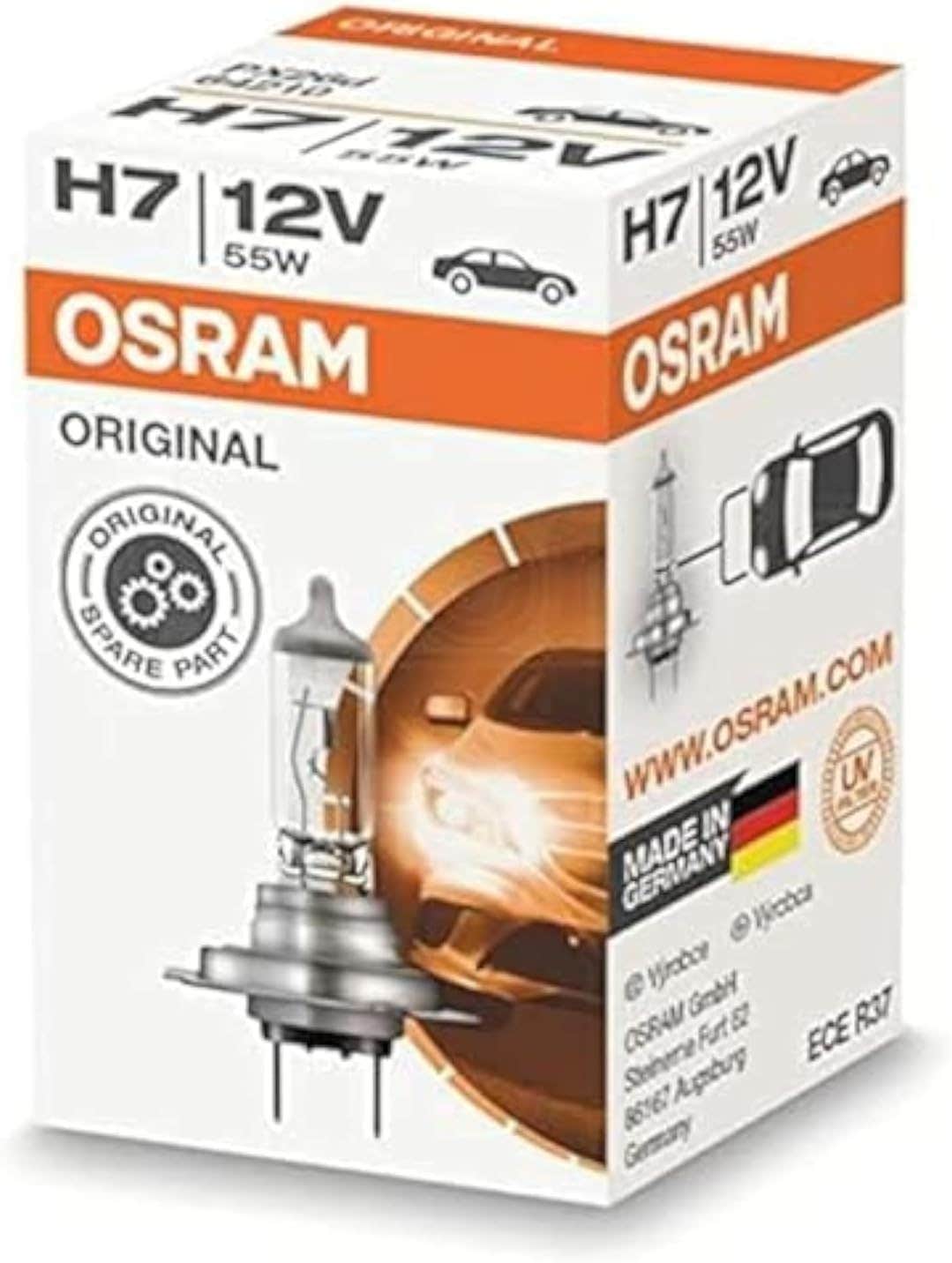 Car Bulb, 55W, H7 - Silver