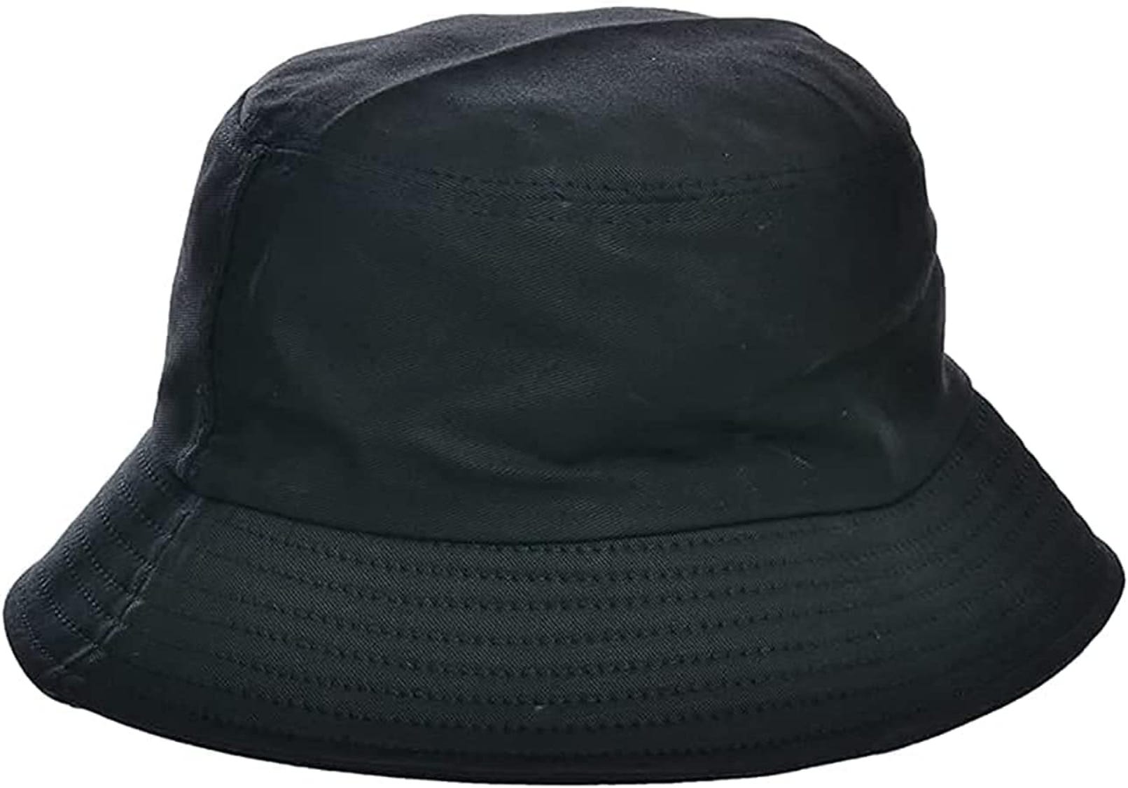Cotton Sun Bucket Hat - Black