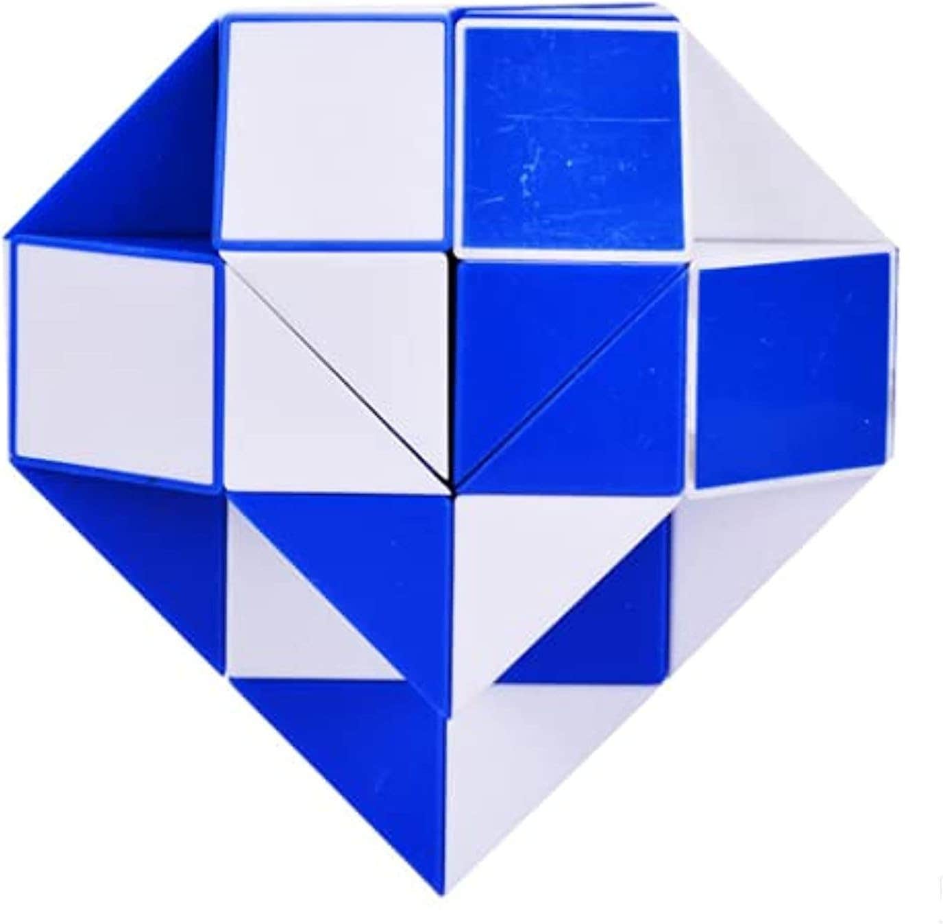 Plastic Magic Ruler - Blue White