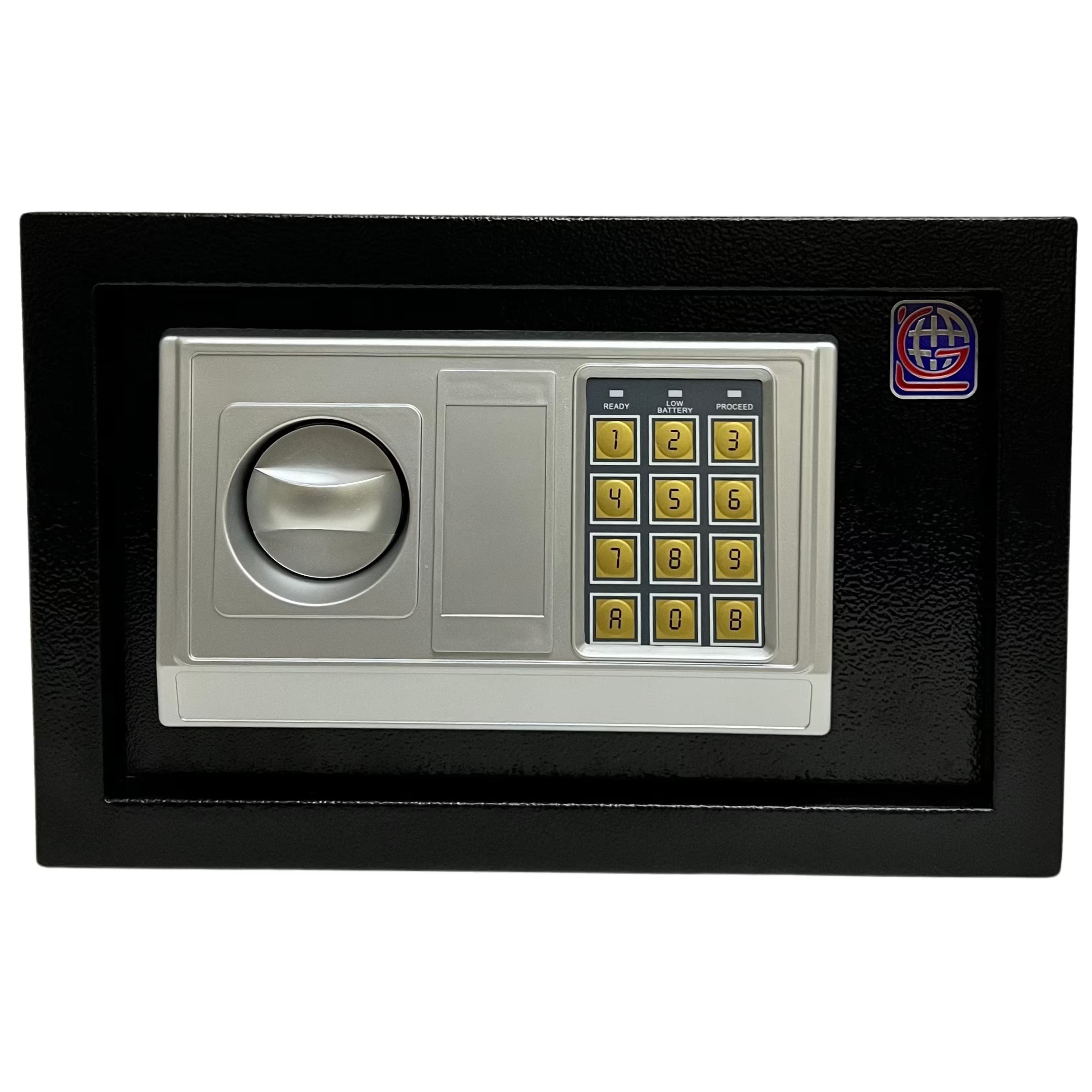 Lotfy Group LG Metal Home Digital Safe, 20 × 31 × 20 cm - Black