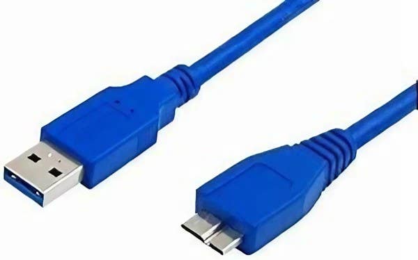 Micro Usb 3/Am Cable, 1.5 Meters - Blue