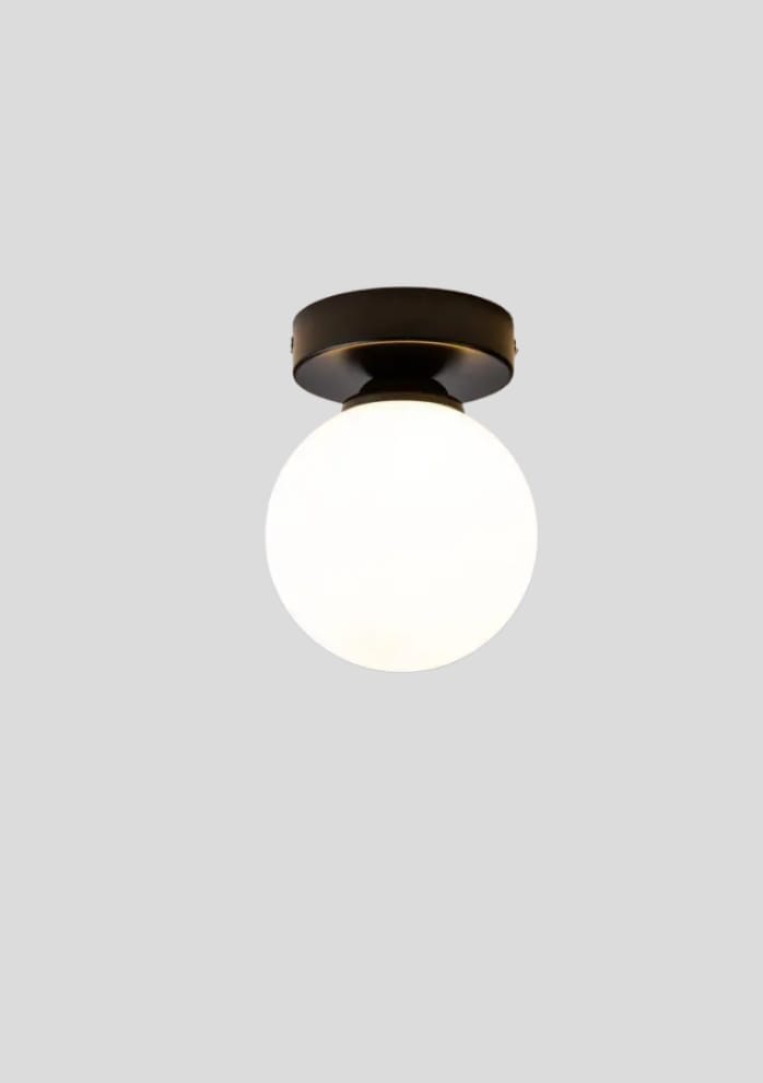 Metal Wall Lamp With Rust-Resistant Metal Coating, 15 X 15 X 18 Cm - Black