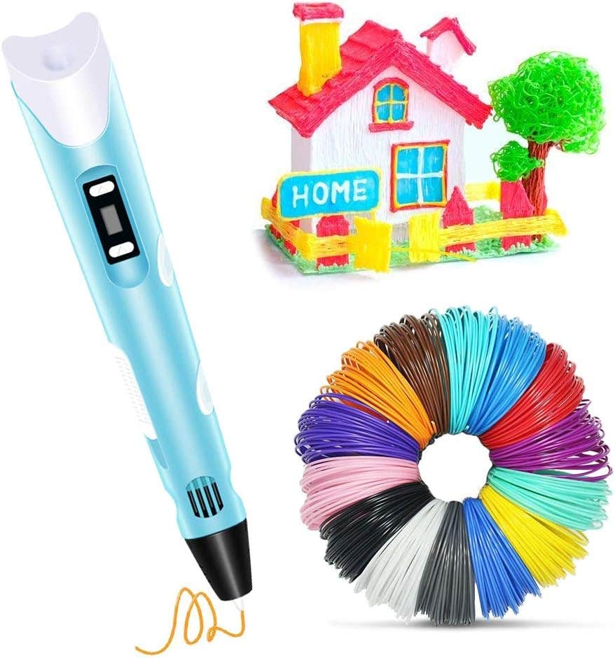 LCD Display Design 3D Drawing Printer Pen - Multicolor
