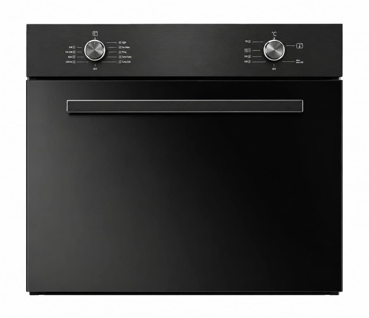 Fresh 21669 Built-in Gas Oven, 60cm, Grill, Full Safety - Black