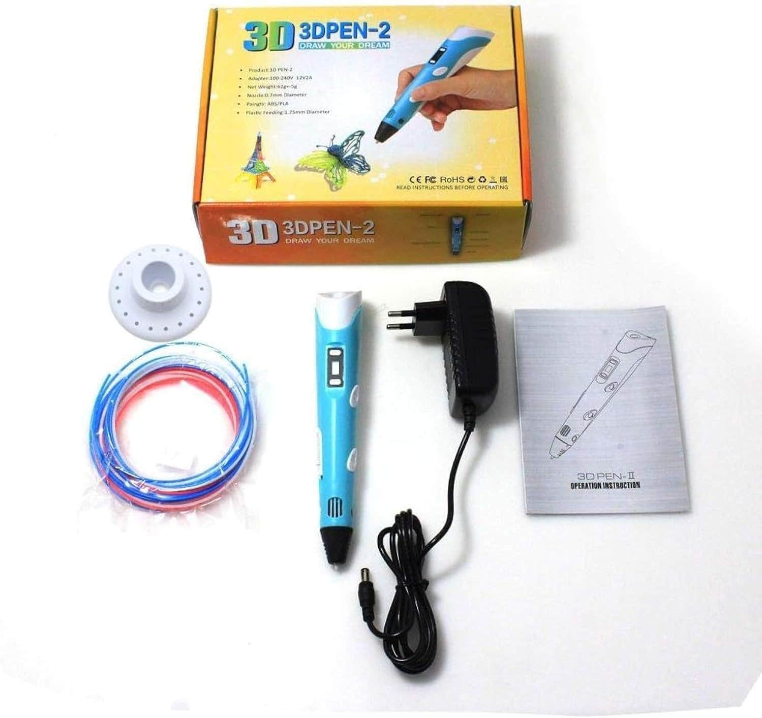 Scriptronics Creative Design 3D Drawing Printer Pen, 5m - Multicolor