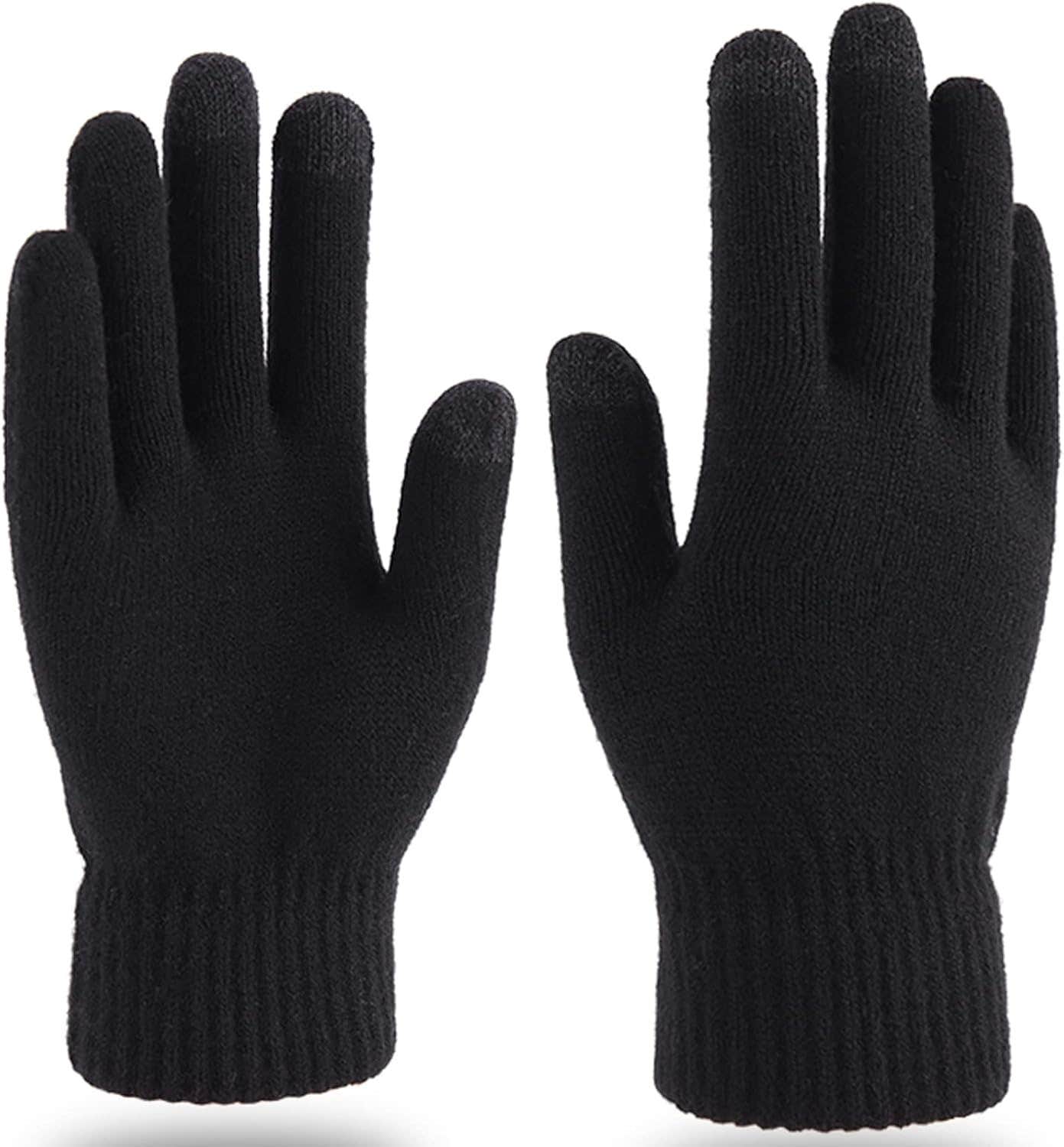 Hyinphon Durable Touchscreen Gloves, One Size - Black