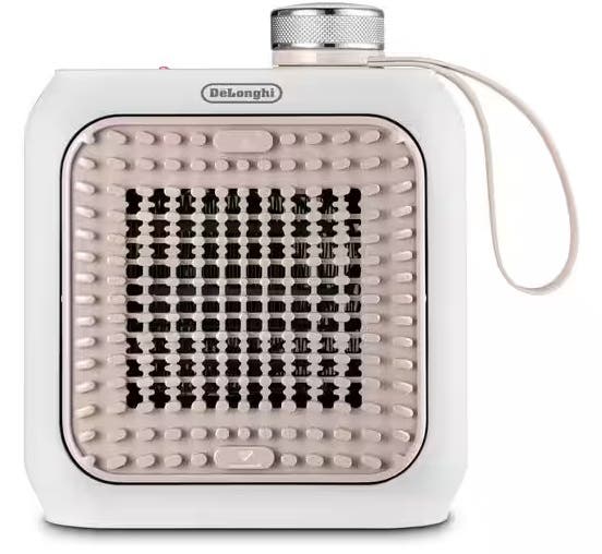 Delonghi HFX10B03.PK Electric Fan Heater, 360 Watt- Pink
