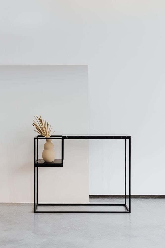 Metal console, 110x90x30 cm - Black